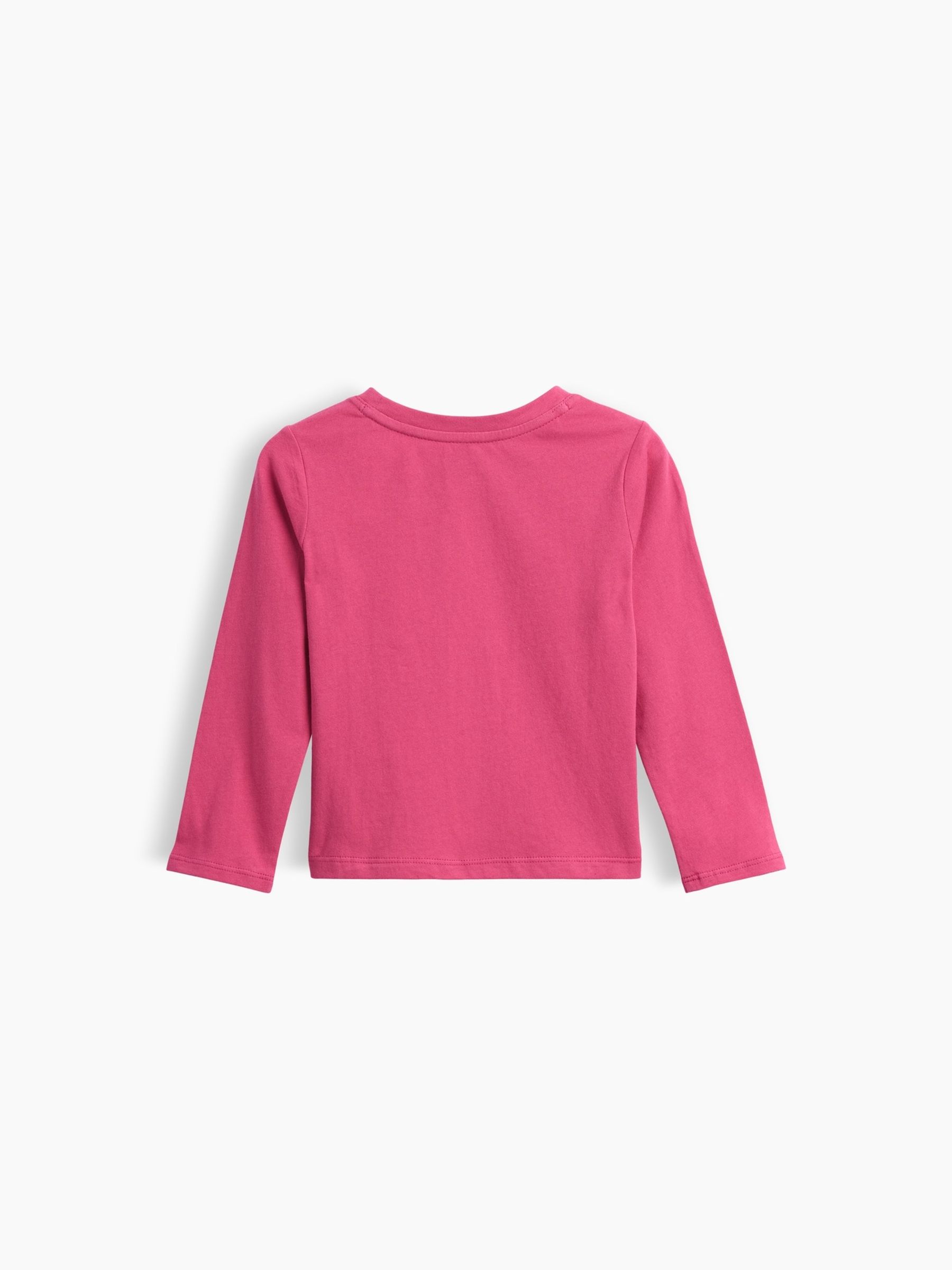 Pink Hearts Graphic Long Sleeve T-Shirt - Image 2 of 2