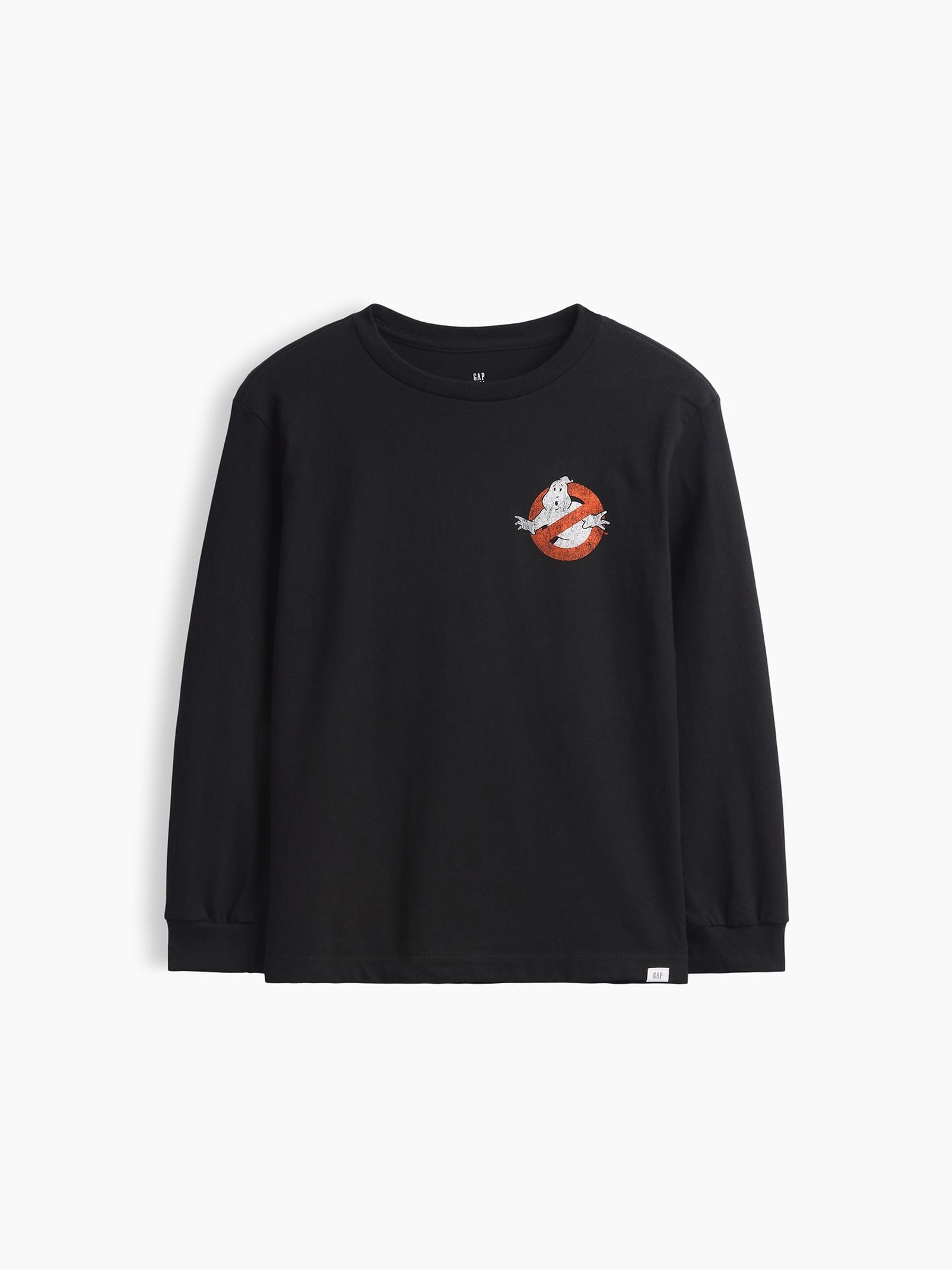 Black Ghostbusters Relaxed Graphic Long Sleeve T-Shirt - Image 1 of 3