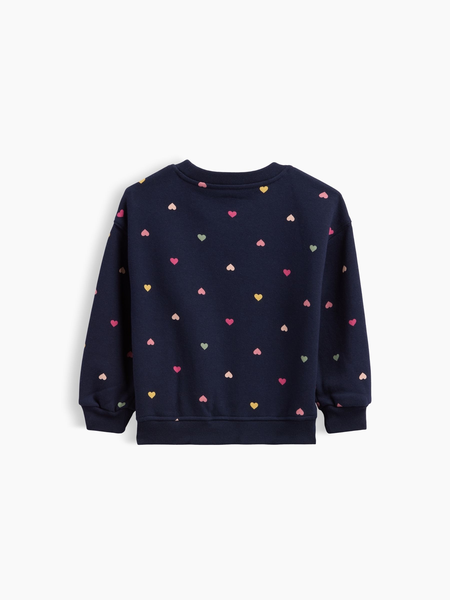 Navy Hearts Vintage Soft Print Sweatshirt - Image 2 of 2