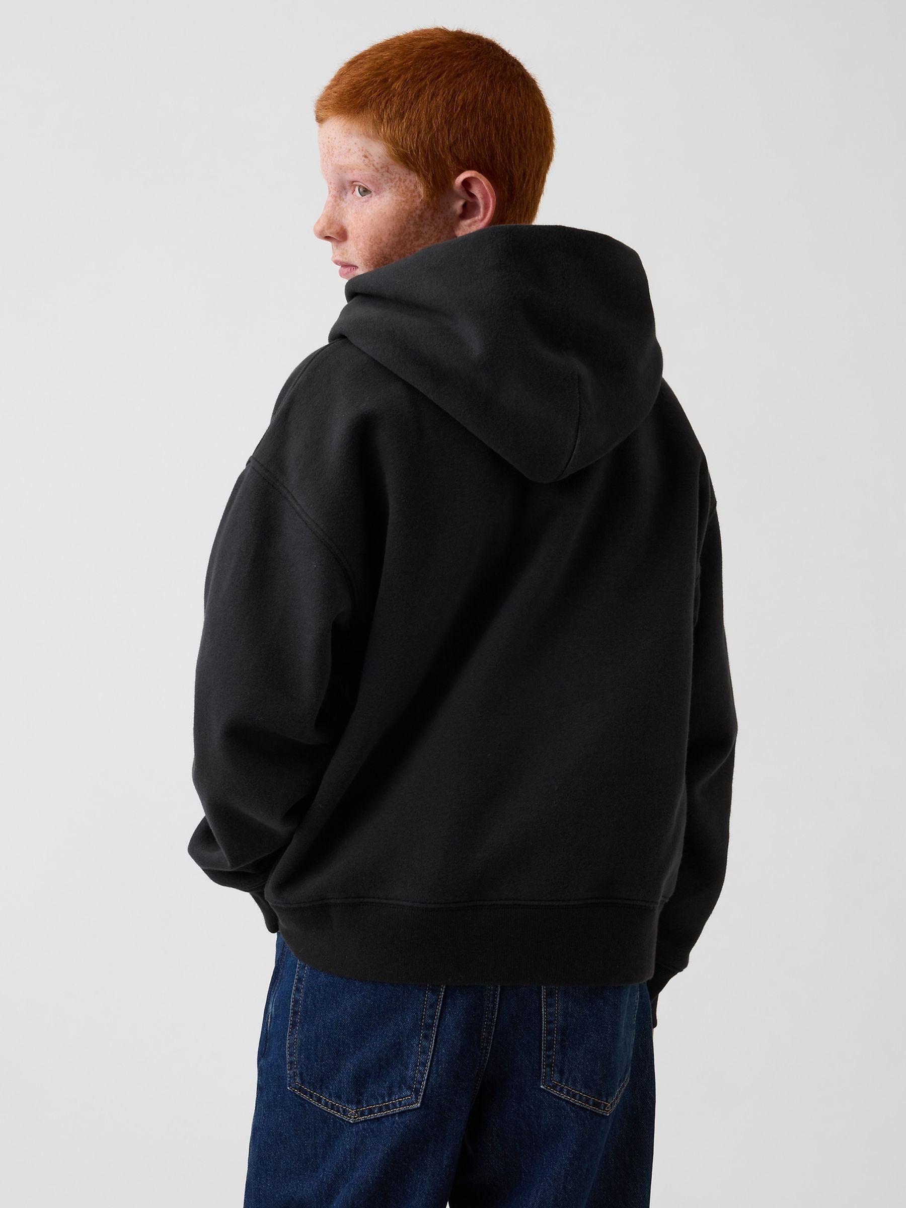 Black Relaxed Logo Hoodie - Image 2 of 4