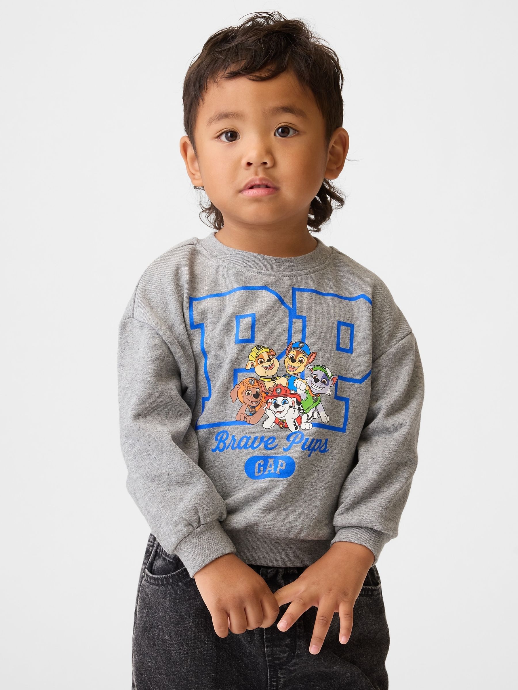 Grey Vintage Soft Terry Paw Patrol Sweatshirt - Image 1 of 3 Grey Vintage Soft Terry Paw Patrol Sweatshirt - Image 1 of 3