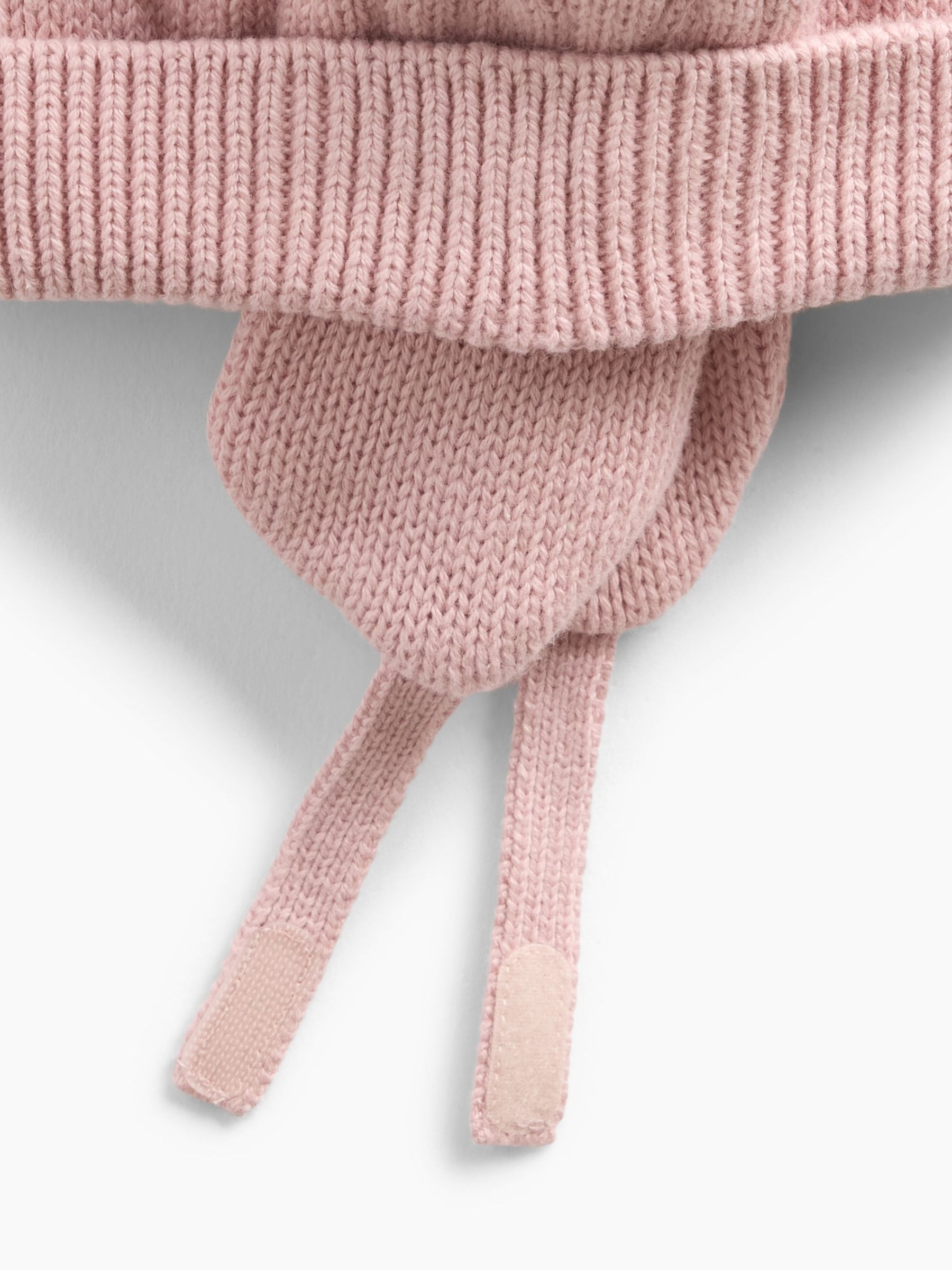 Pink Sherpa-Lined Cable-Knit Bear Beanie - Image 2 of 2