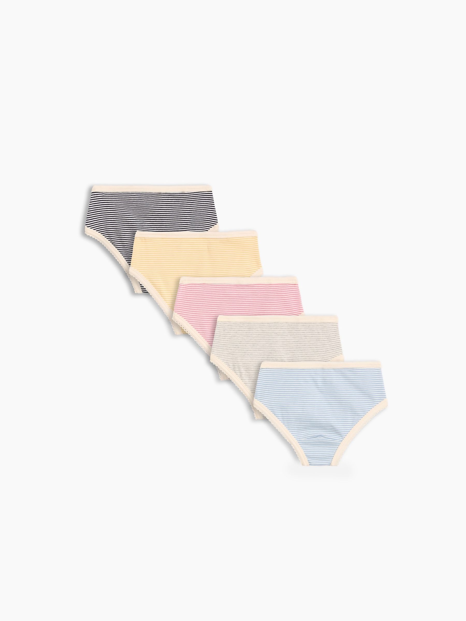 Blue Stretch Cotton Bikini Briefs 5-Pack - Image 2 of 2