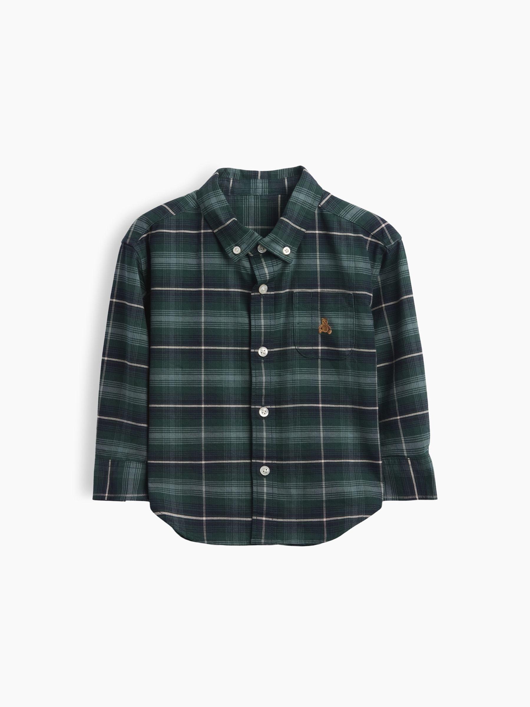 Green Baby and Toddler Print Oxford Big Shirt - Image 2 of 3 Green Baby and Toddler Print Oxford Big Shirt - Image 2 of 3