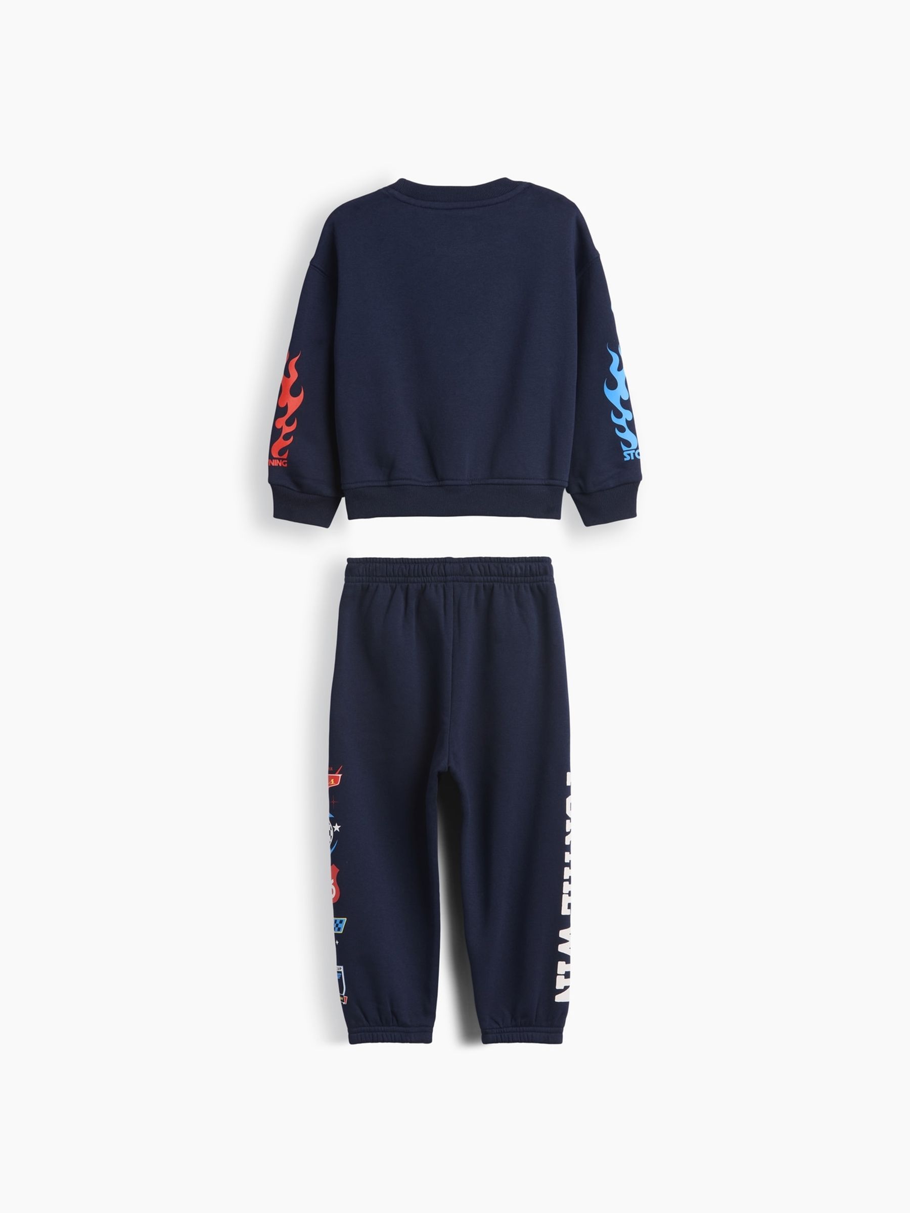 Navy Blue Disney Cars Vintage Soft Sweat Set - Image 2 of 2