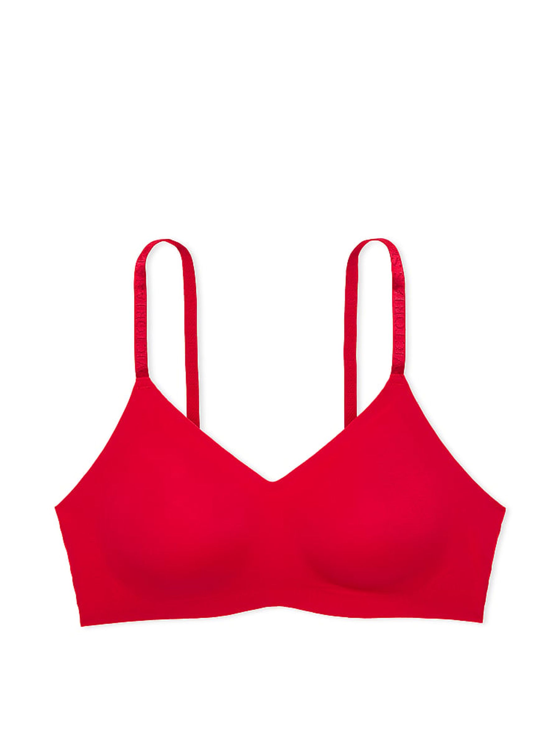 Lipstick Red Lightly Lined Lounge Bralette - Image 3 of 3