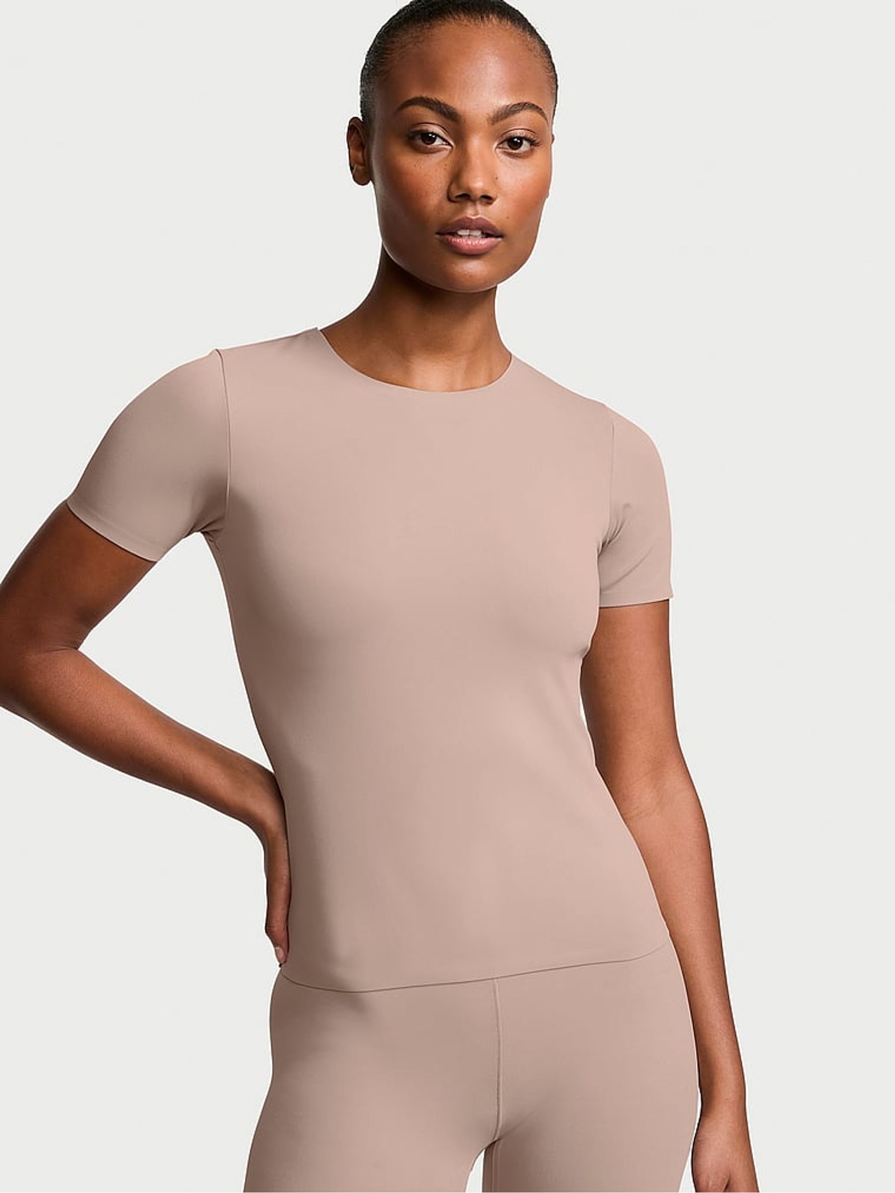 Candlelight Rose Nude Elevate™ Stretch T-Shirt - Image 1 of 3