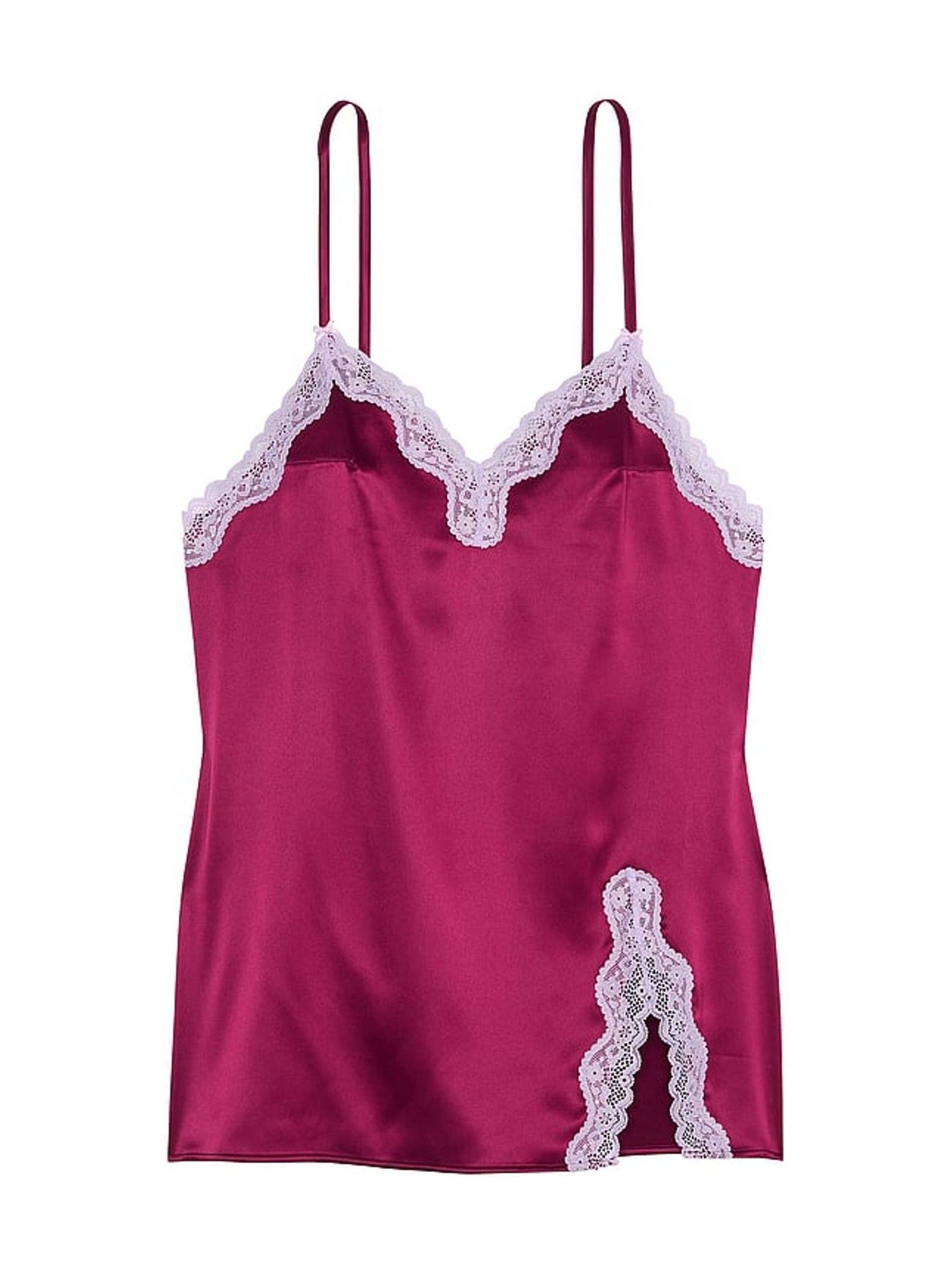 Campari Red Lace Slip Dress - Image 3 of 3