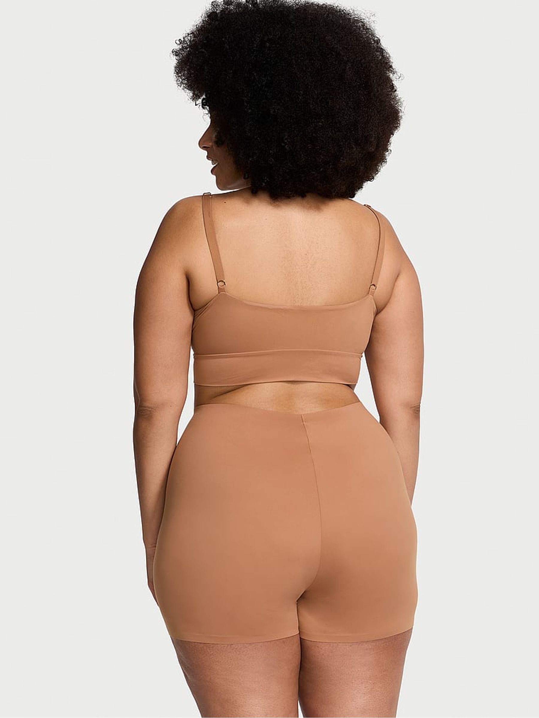 Toffee Brown BODYWEAR By Victoria with FeatherSoft™ Innovation Bike Shorts - Image 2 of 3