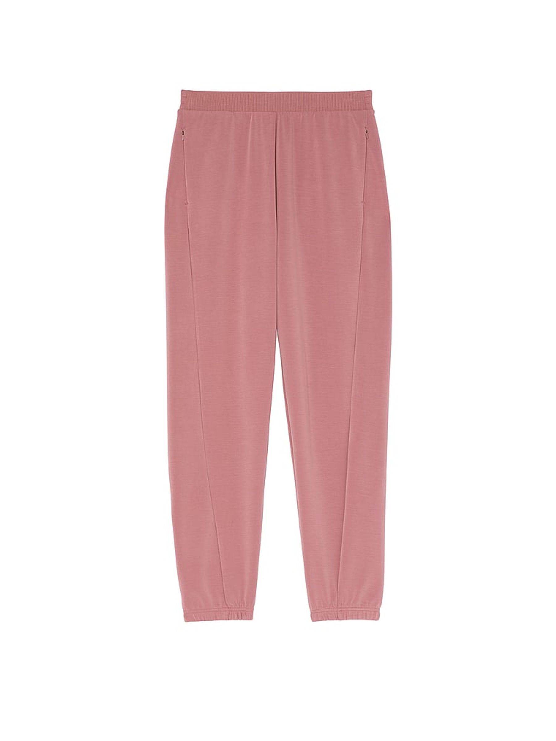 Vintage Rose Pink Cuffed Featherweight Knit Joggers - Image 3 of 4