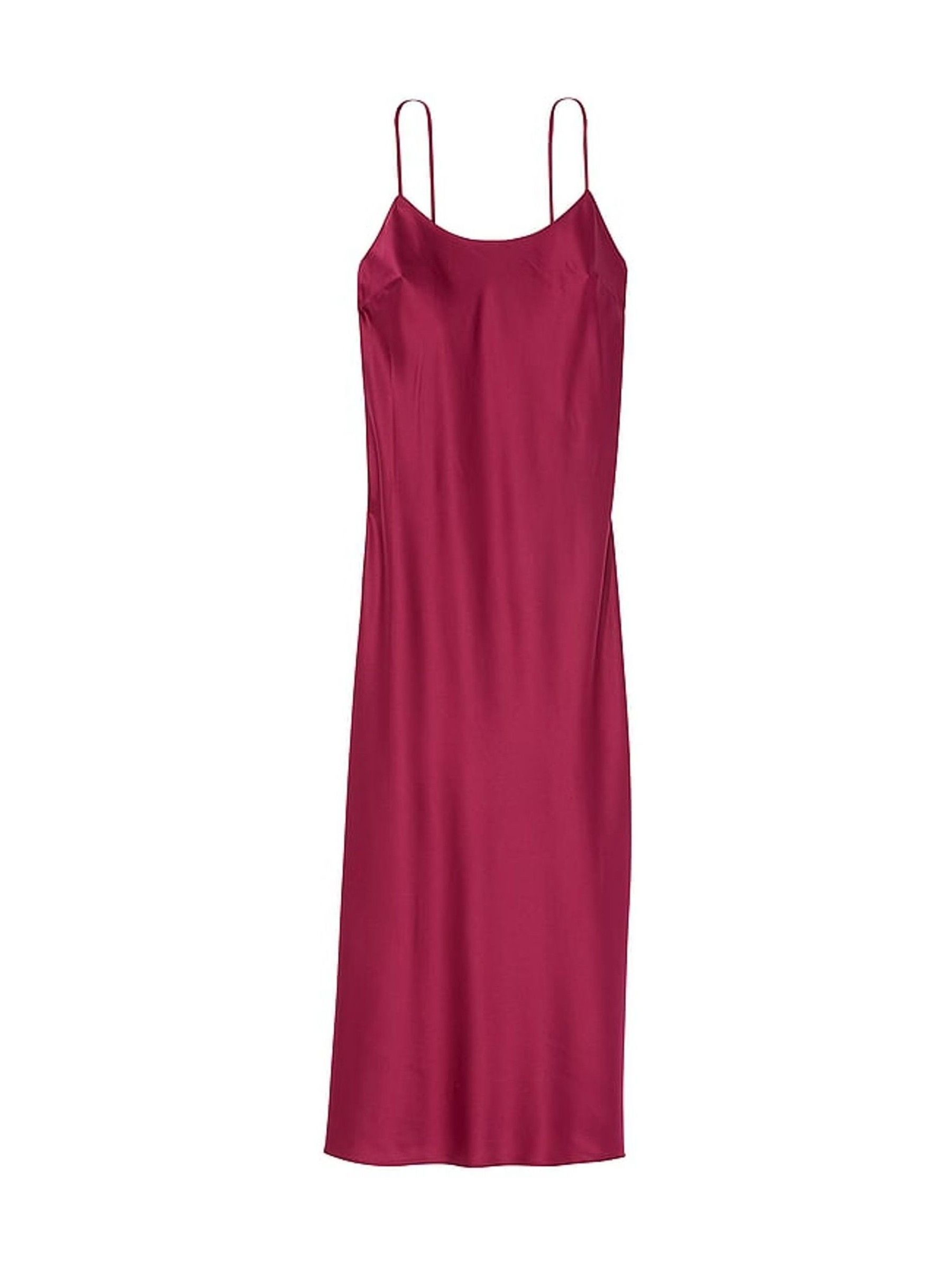 Campari Red Satin Maxi Slip - Image 3 of 3