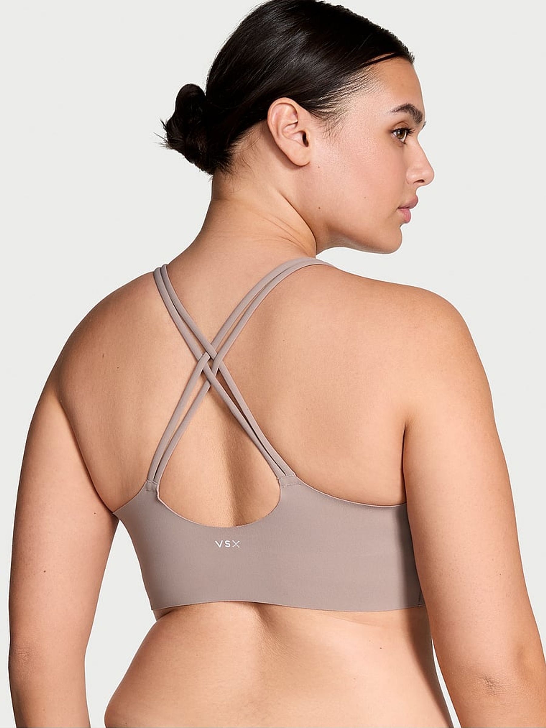 Candelight Rose Nude Elevate™ Strappy Comfort Low Support Sports Bra - Image 2 of 3