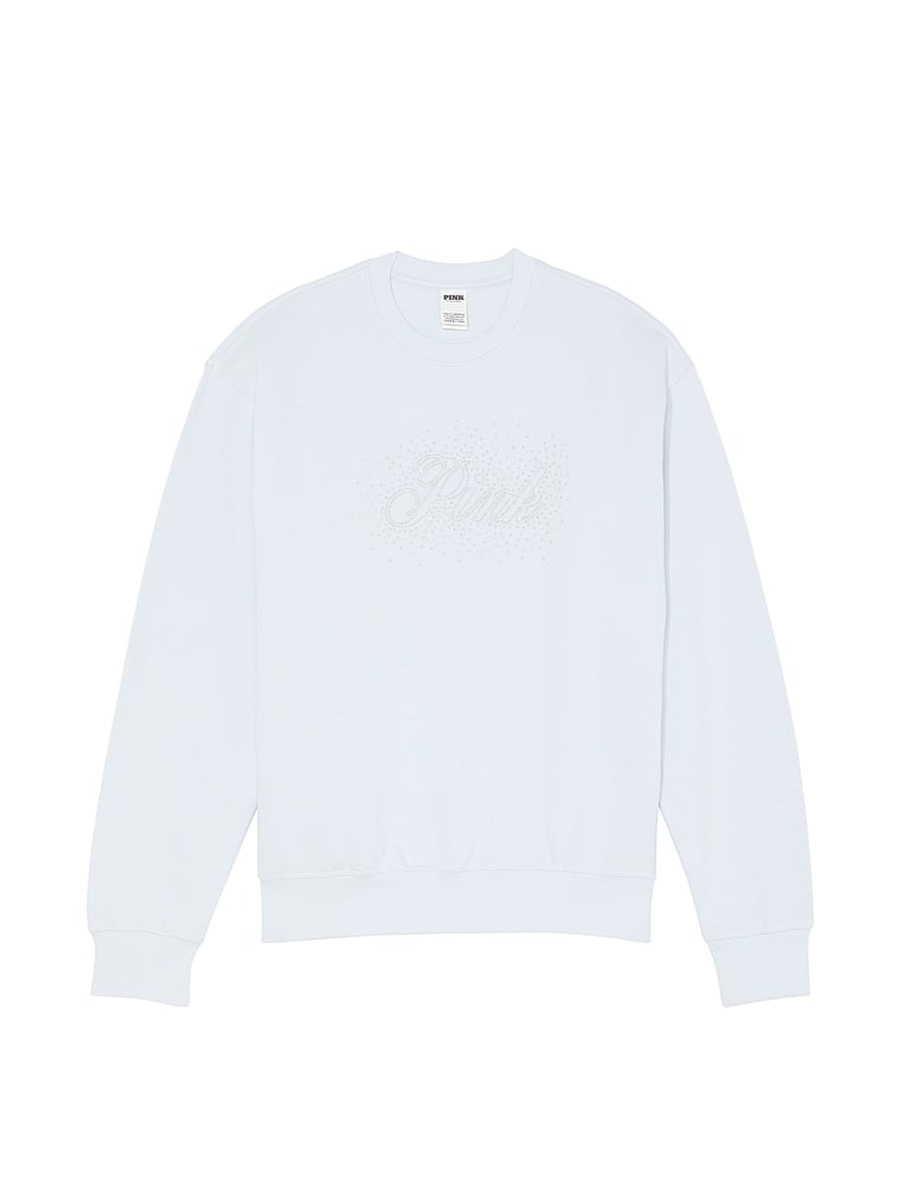 Hydrangea Blue Diamante Fleece Sweatshirt - Image 1 of 2