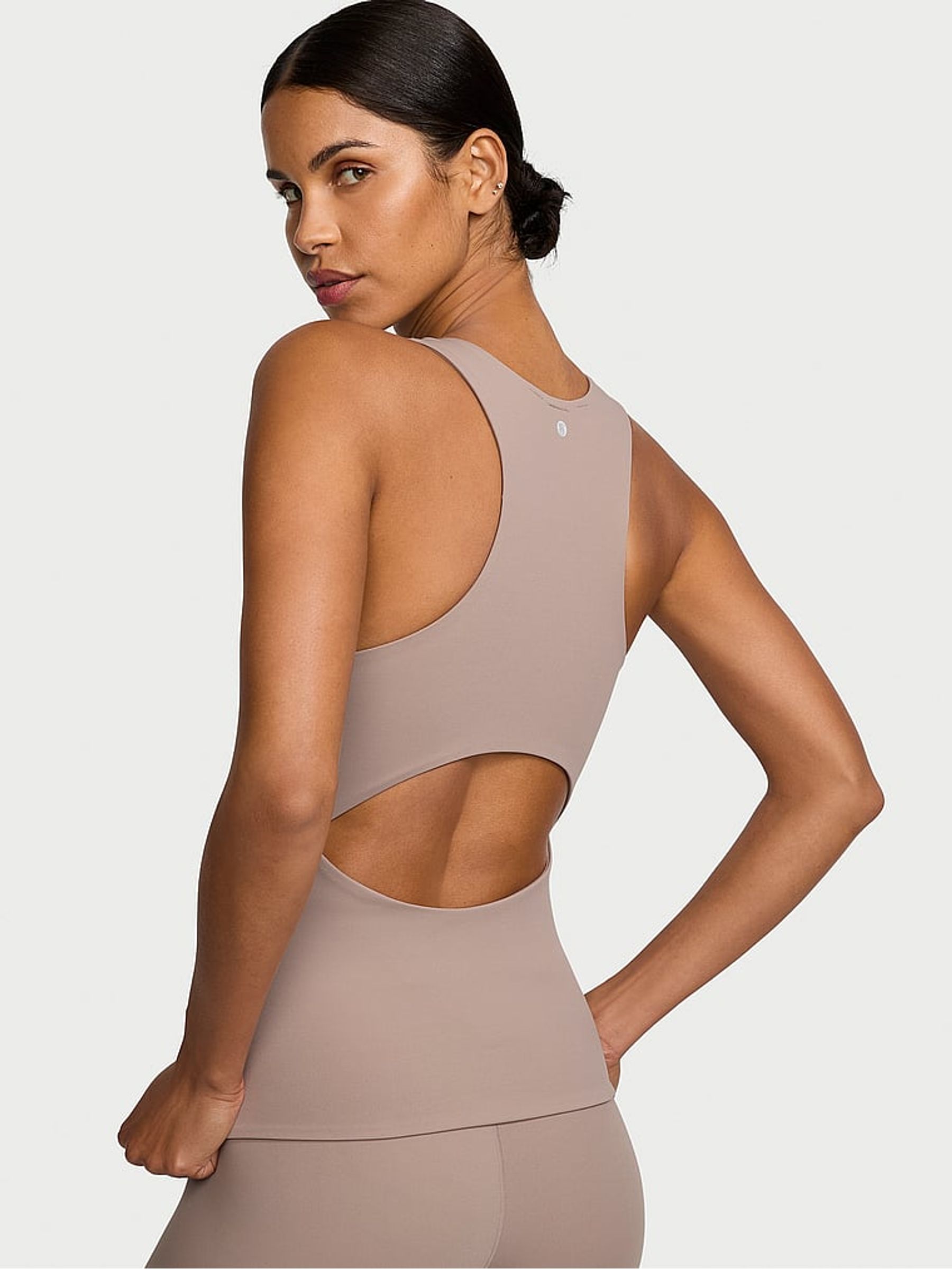 Candlelight Rose Nude Elevate™ High Neck Tank Top - Image 2 of 3