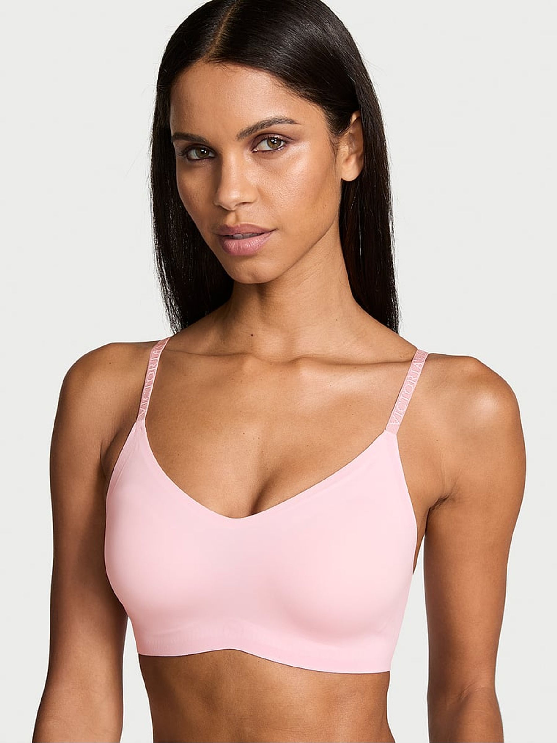 Pretty Blossom Pink Lightly Lined Lounge Bralette - Image 1 of 3