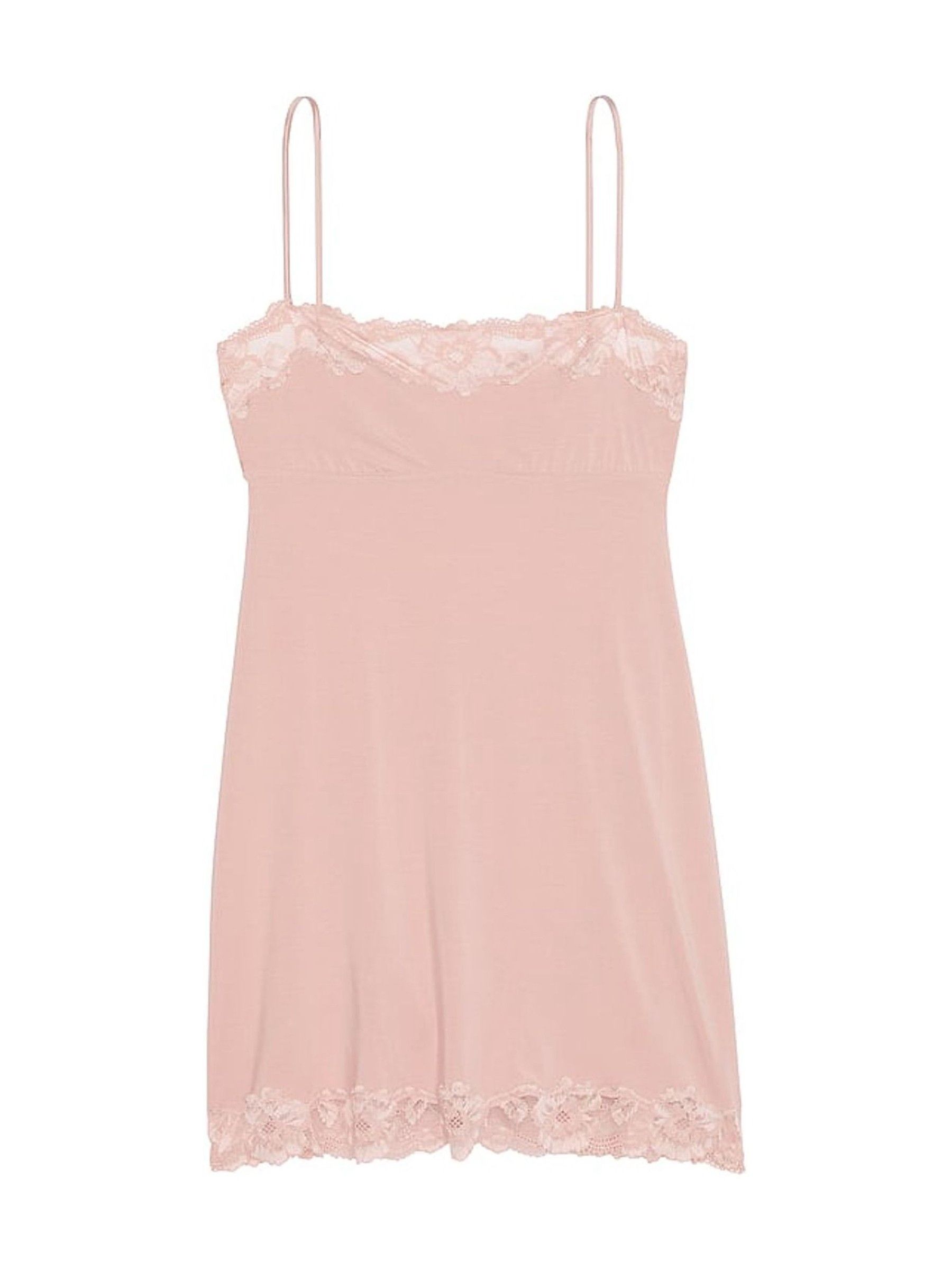 Pink Zinc Modal Straight Neck Slip Dress - Image 3 of 4