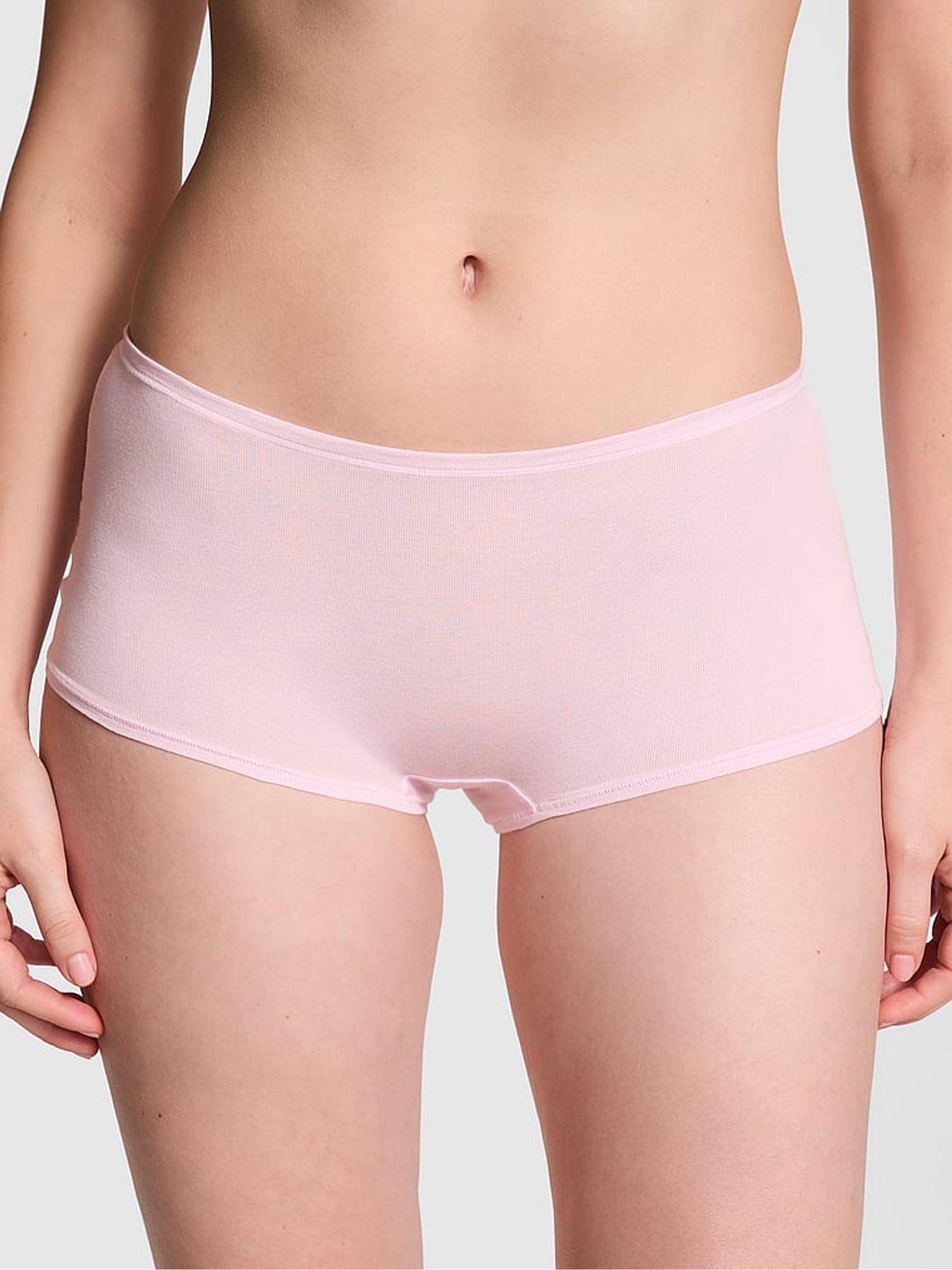 Pink Tulip Cotton Boyshort Knickers - Image 1 of 3
