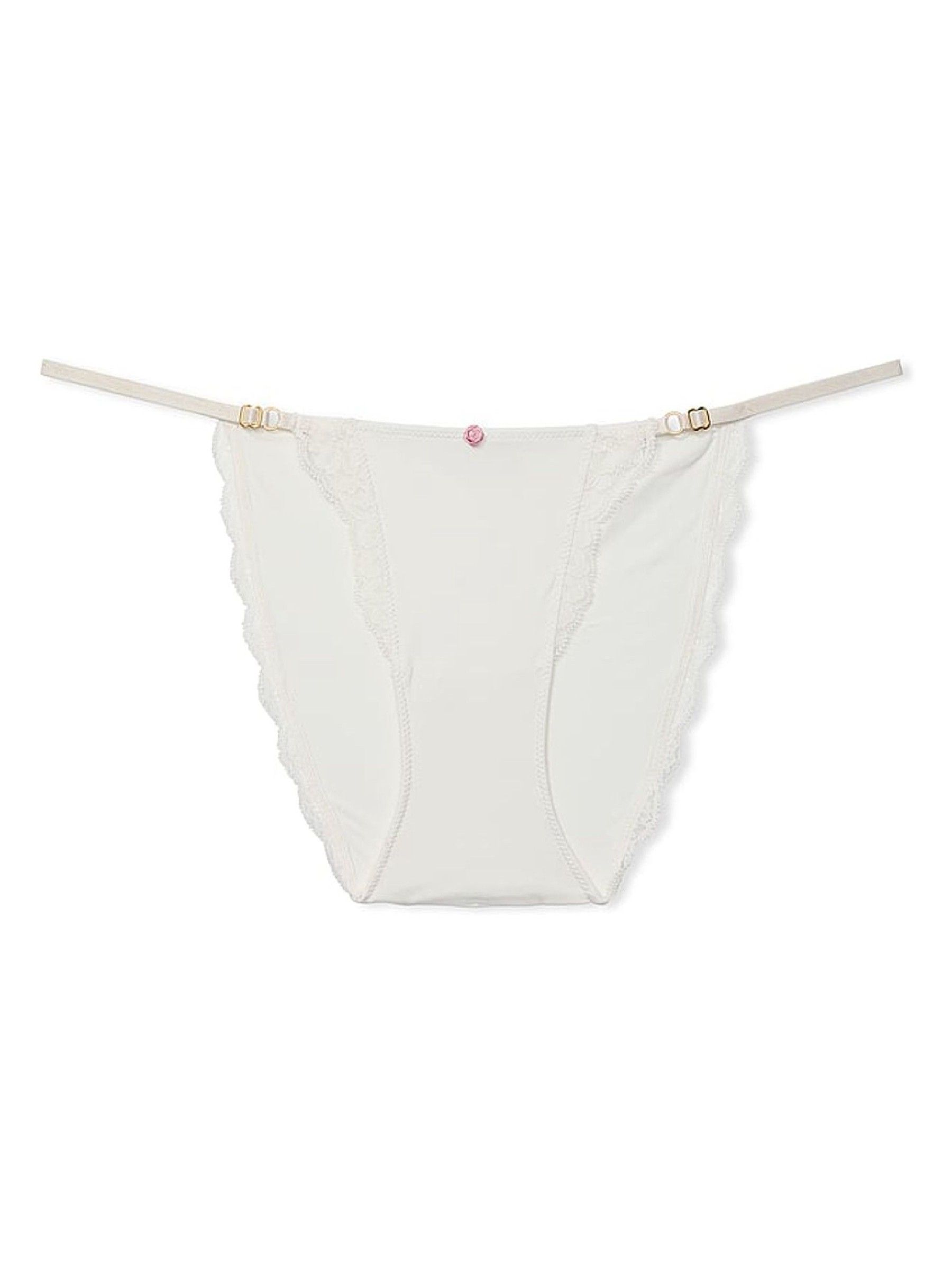 Coconut White Lace Trim Bikini Knickers - Image 3 of 3