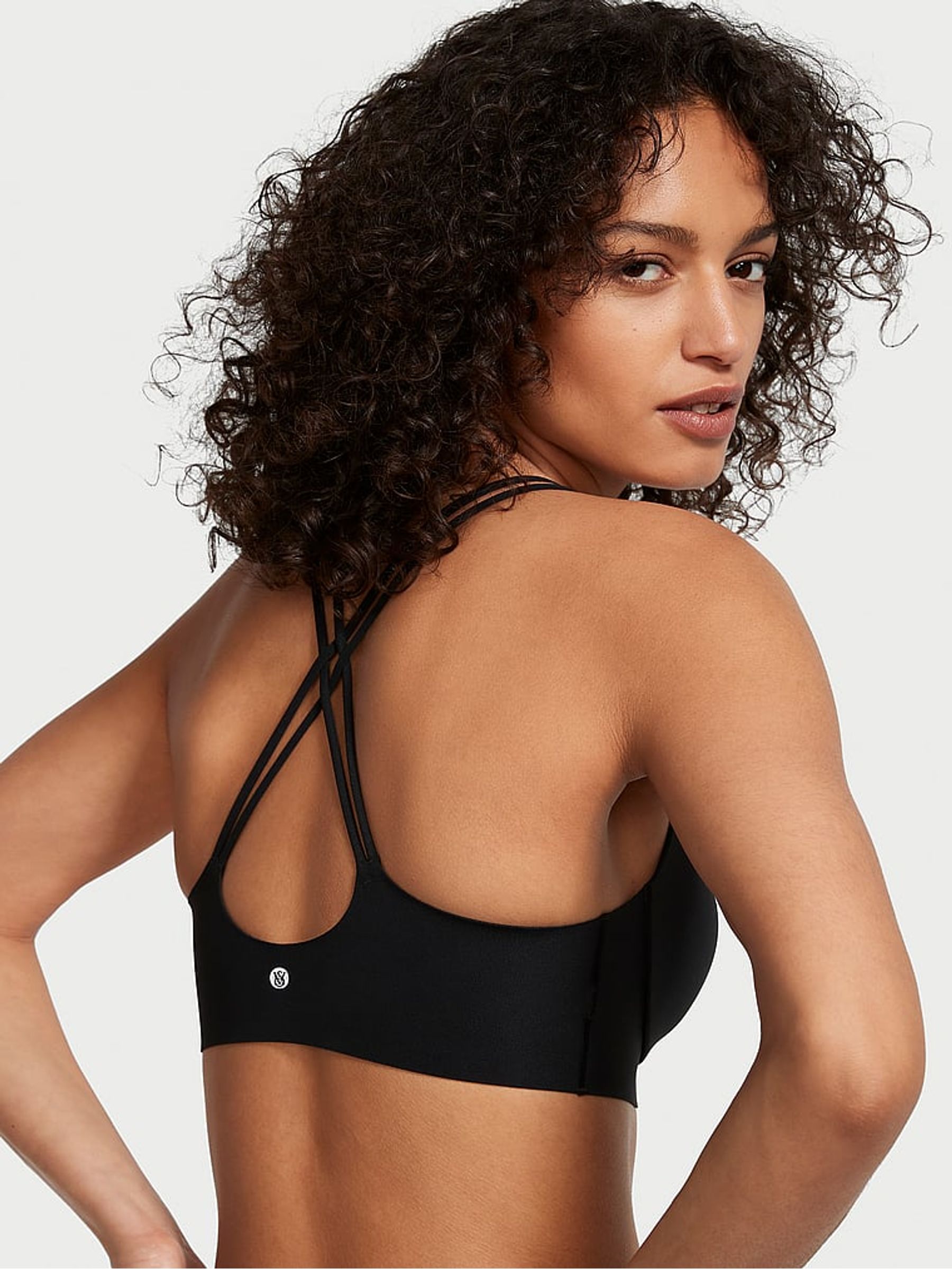Black Elevate™ Strappy Comfort Low Support Sports Bra - Image 2 of 3