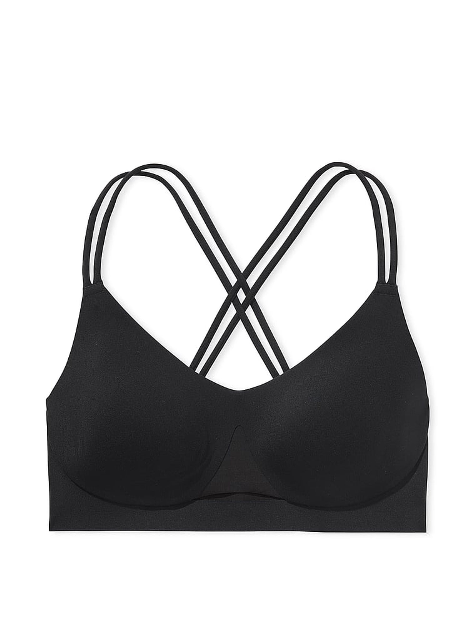 Black Elevate™ Strappy Comfort Low Support Sports Bra - Image 3 of 3