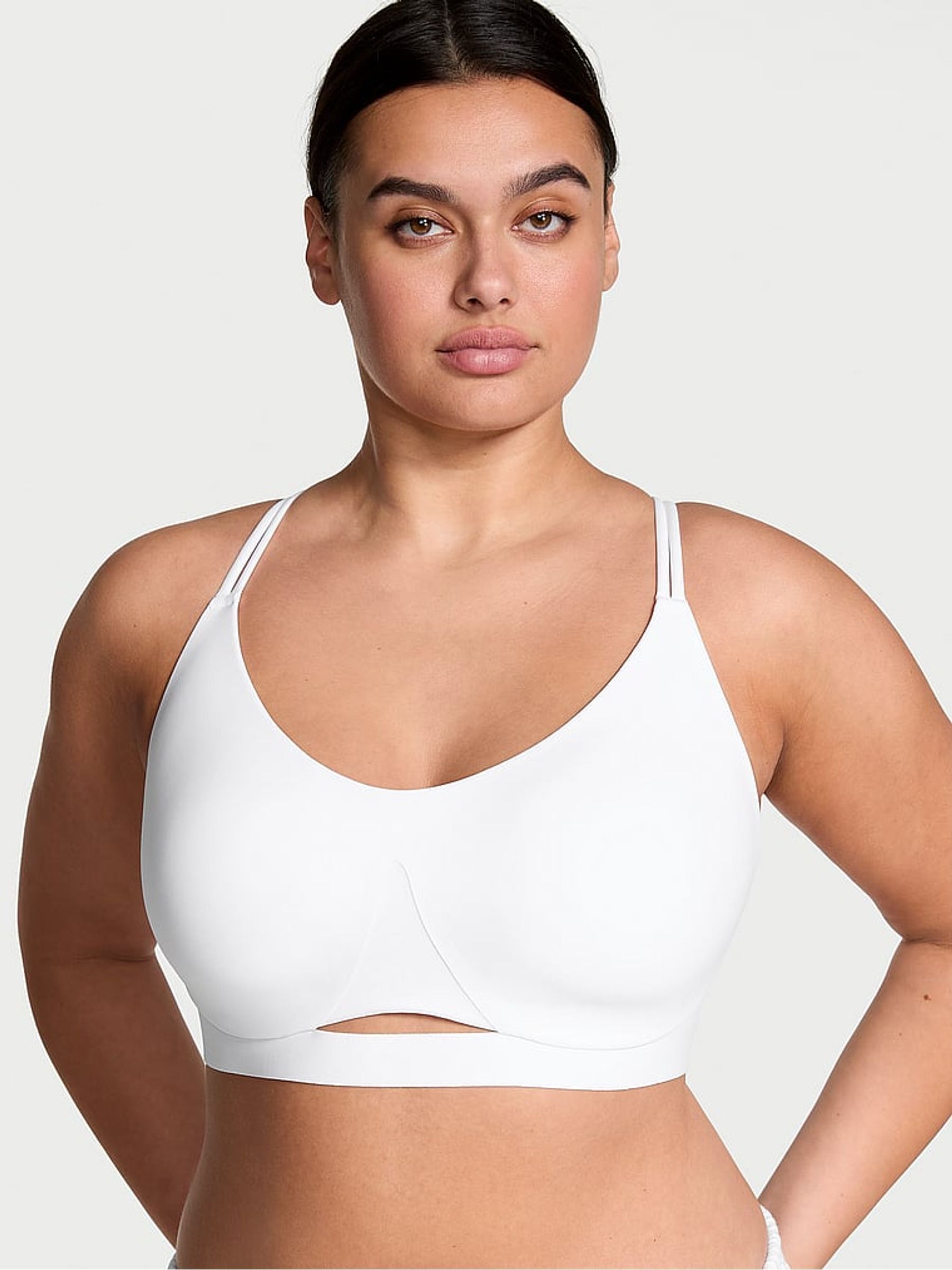 White Elevate™ Strappy Comfort Low Support Sports Bra - Image 1 of 3