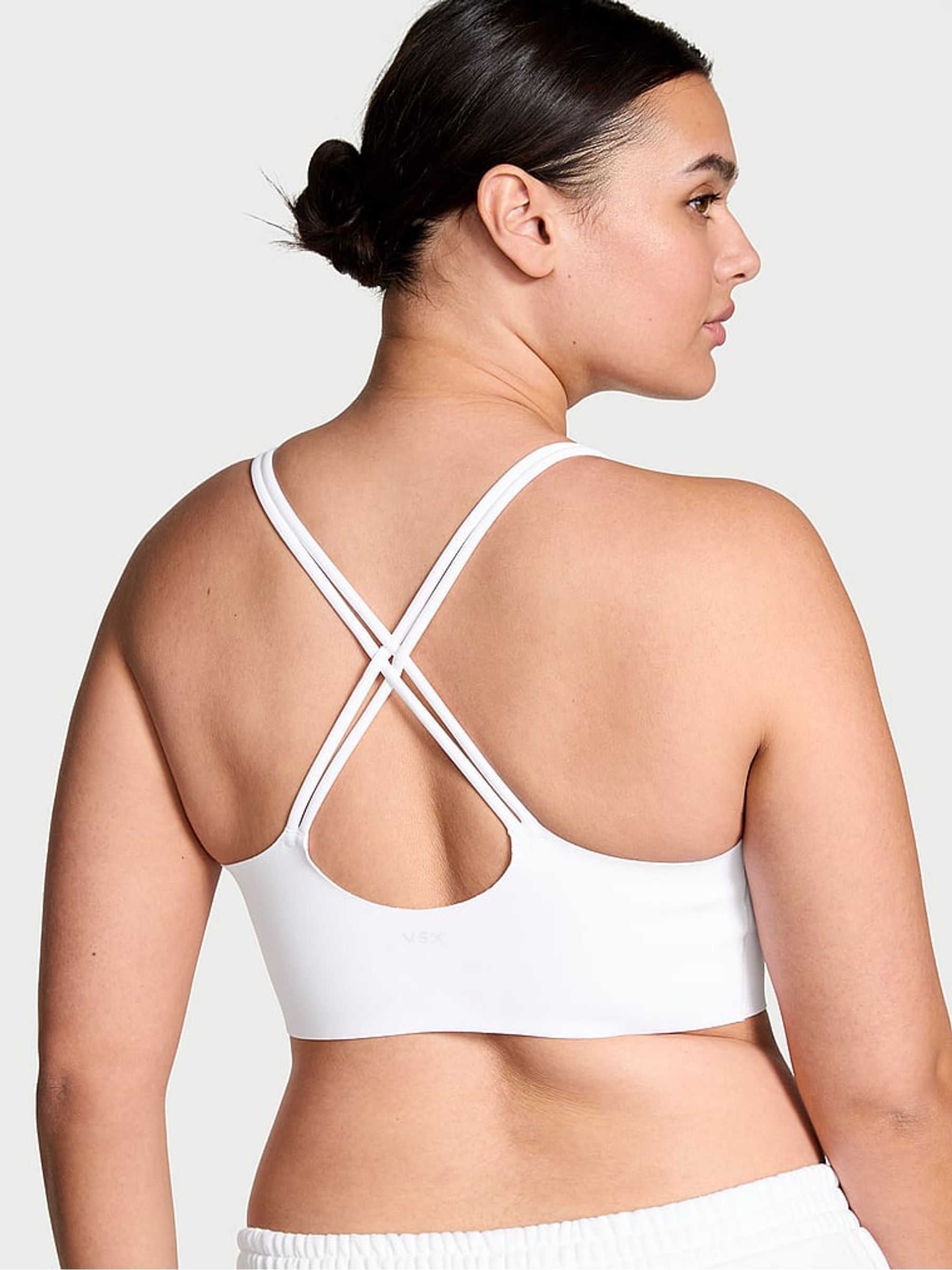 White Elevate™ Strappy Comfort Low Support Sports Bra - Image 2 of 3