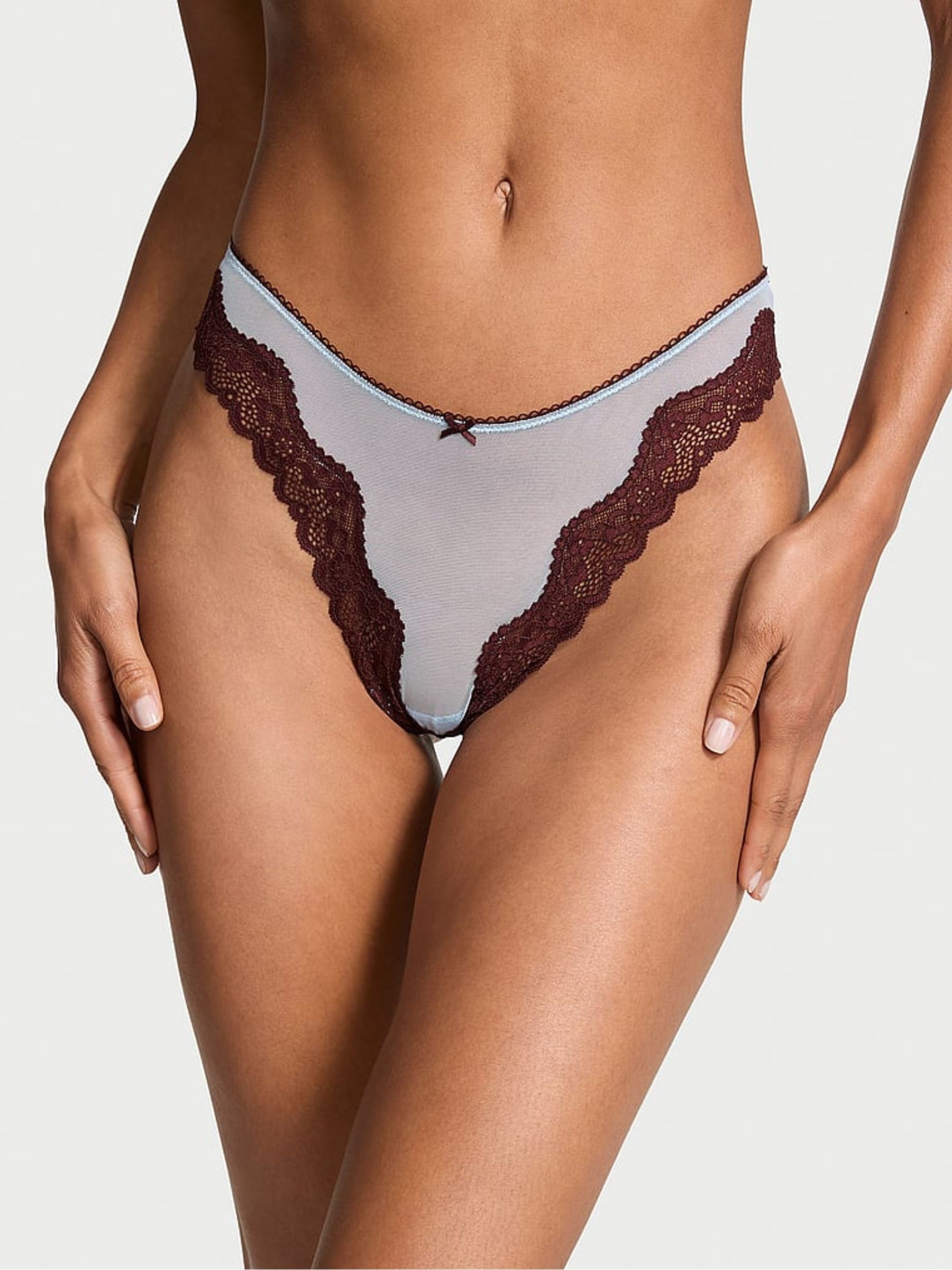 Light Blue Thong Knickers - Image 1 of 3