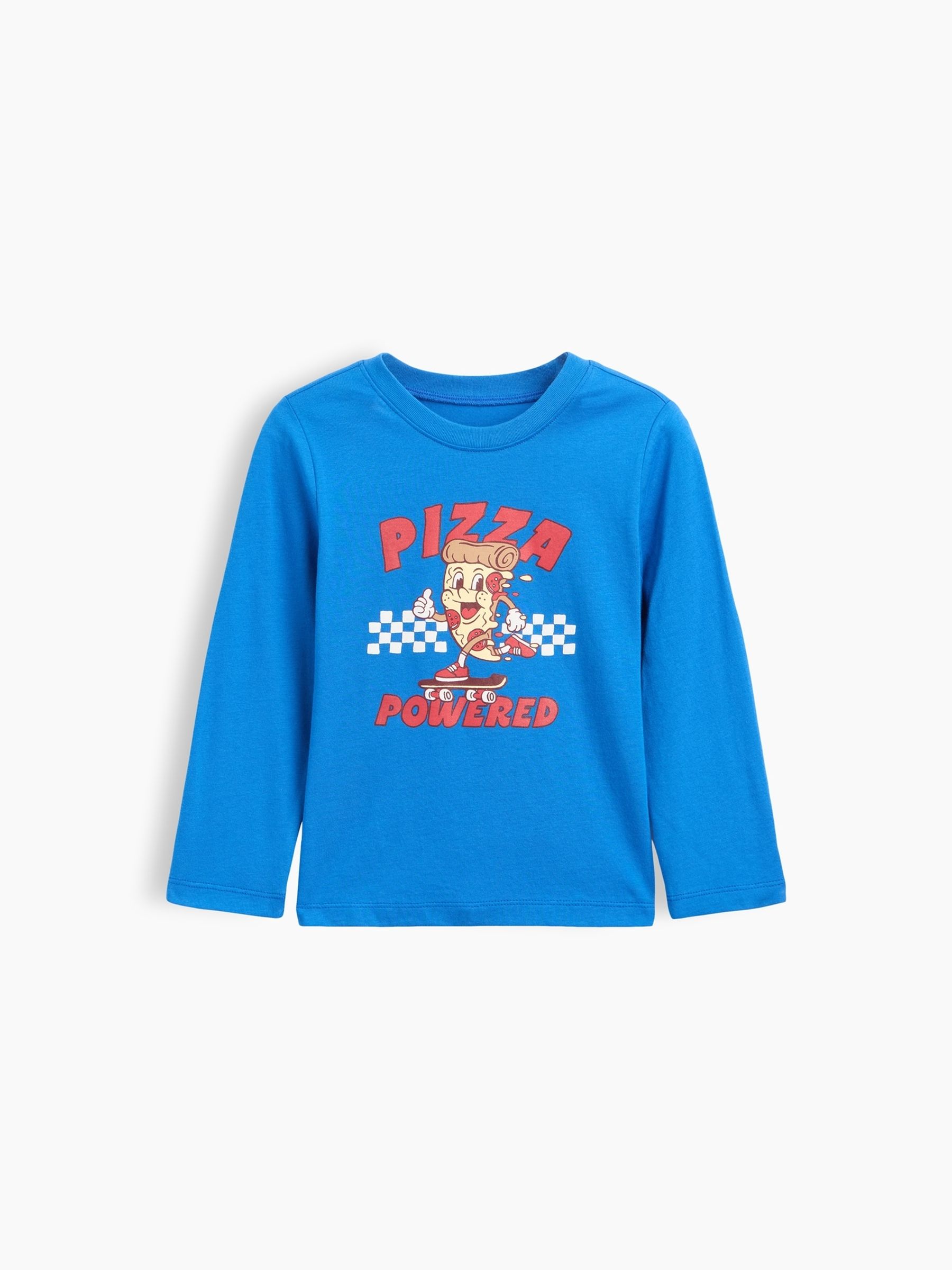 Royal blue Graphic Long Sleeve T-Shirt - Image 1 of 3