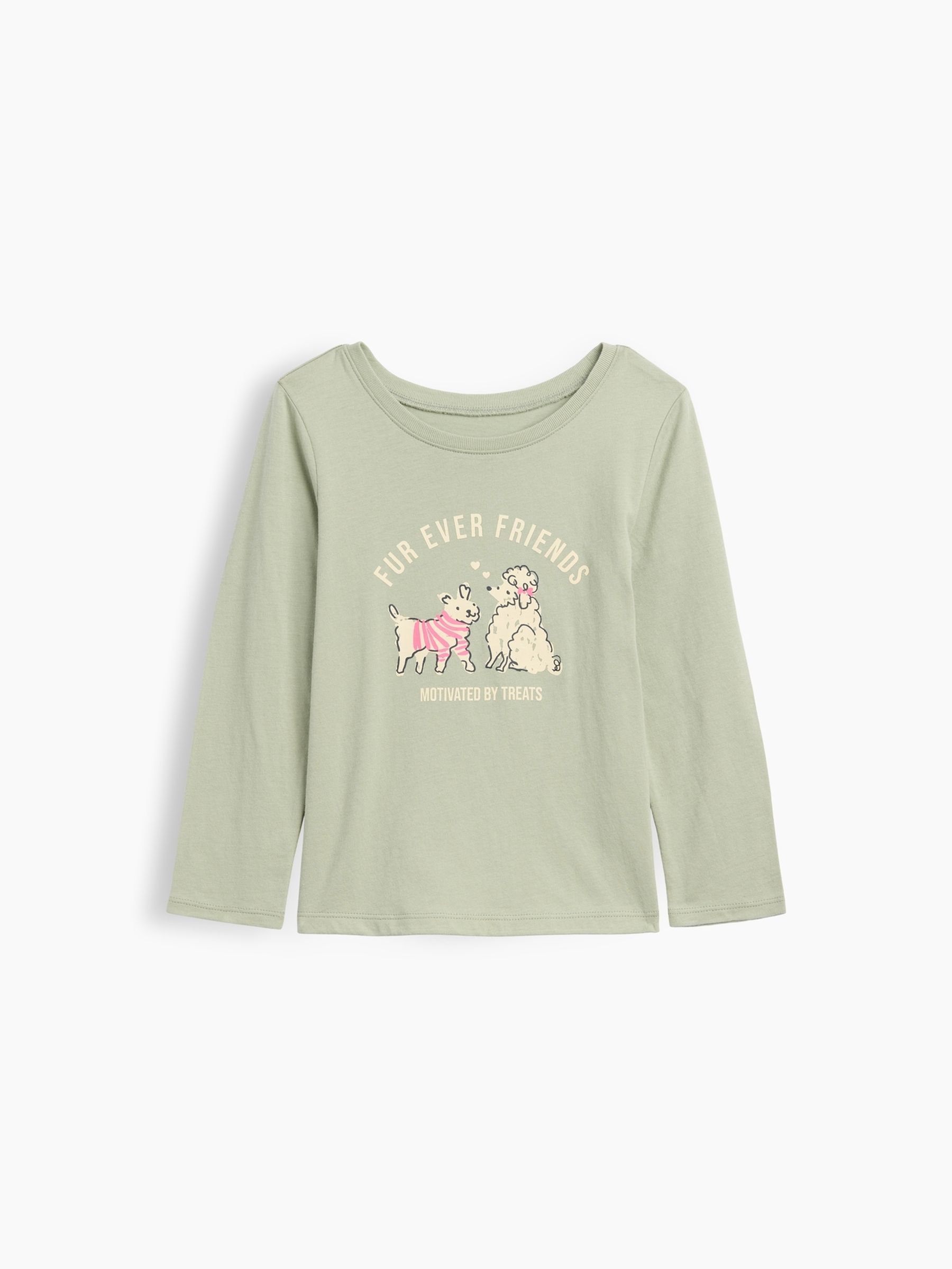 Green Dogs Graphic Long Sleeve T-Shirt - Image 1 of 3 Green Dogs Graphic Long Sleeve T-Shirt - Image 1 of 3