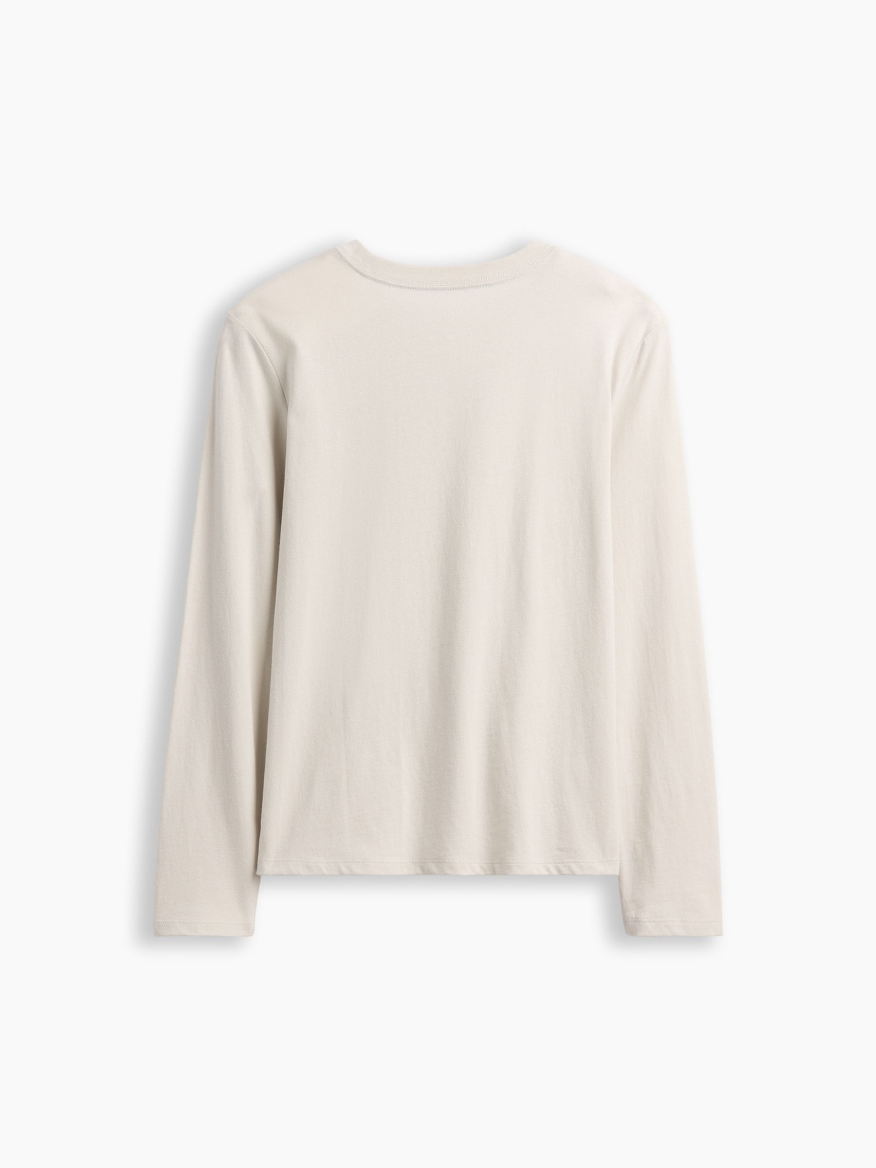 Cream American Football Graphic Long Sleeve T-Shirt - Image 2 of 3
