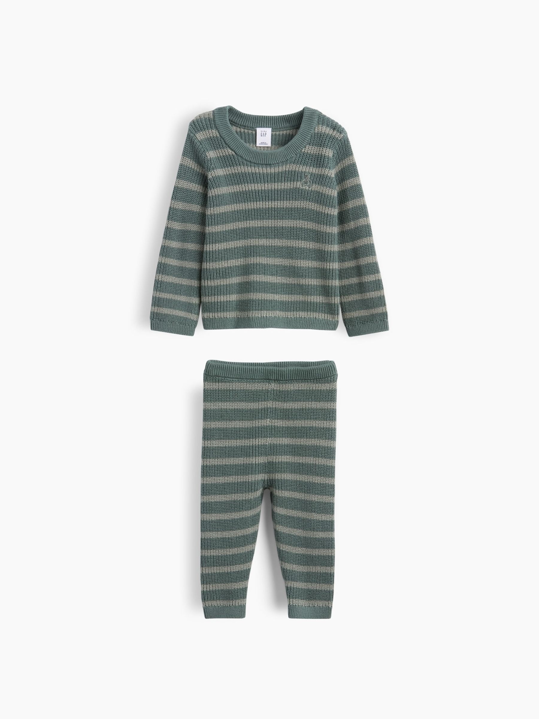 Green Stripe Jumper Set - Image 1 of 3