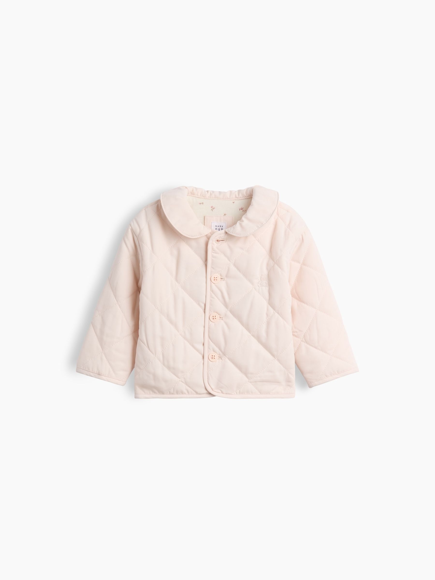 Pink Quilted Jacket - Image 1 of 2 Pink Quilted Jacket - Image 1 of 2