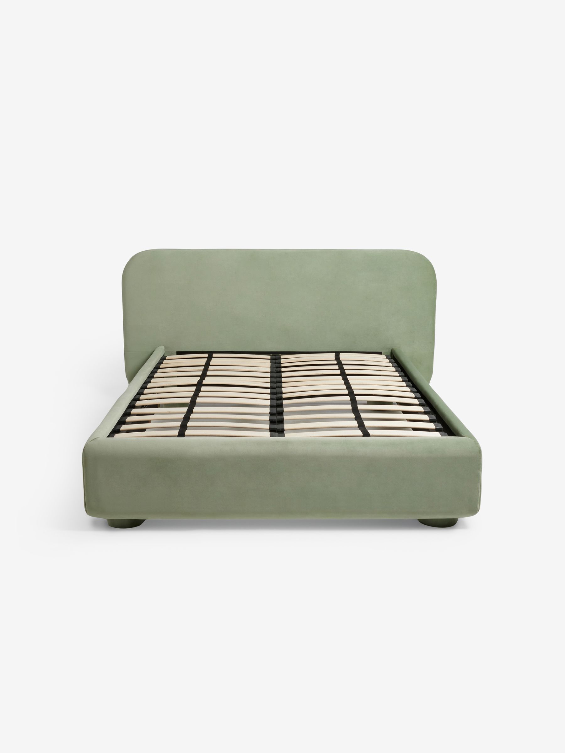 Ottoman Storage Bed Hanson in Sage Green Velvet - Image 6 of 6