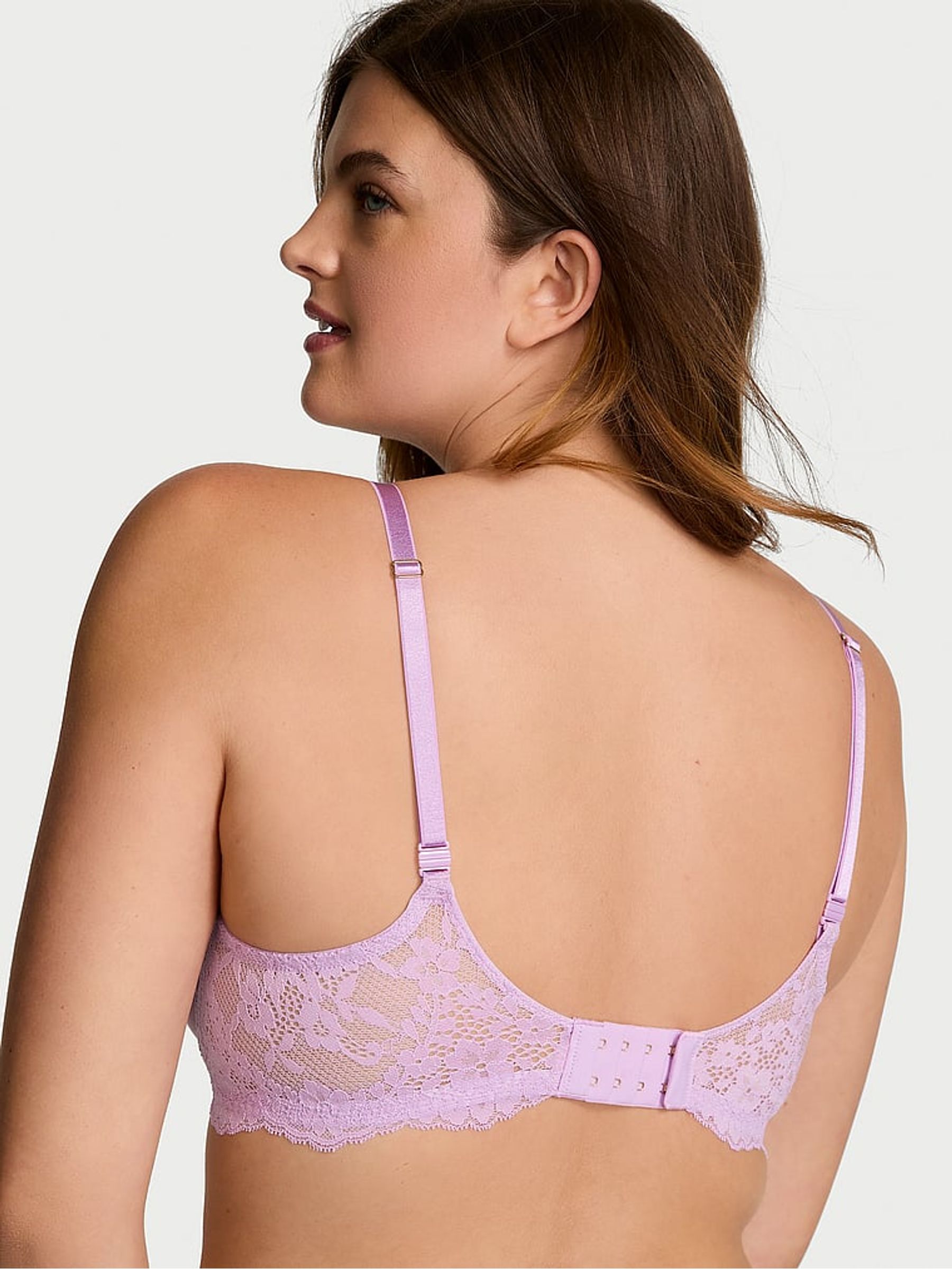 Lilac Purple Lightly Lined Demi Bra - Image 2 of 2