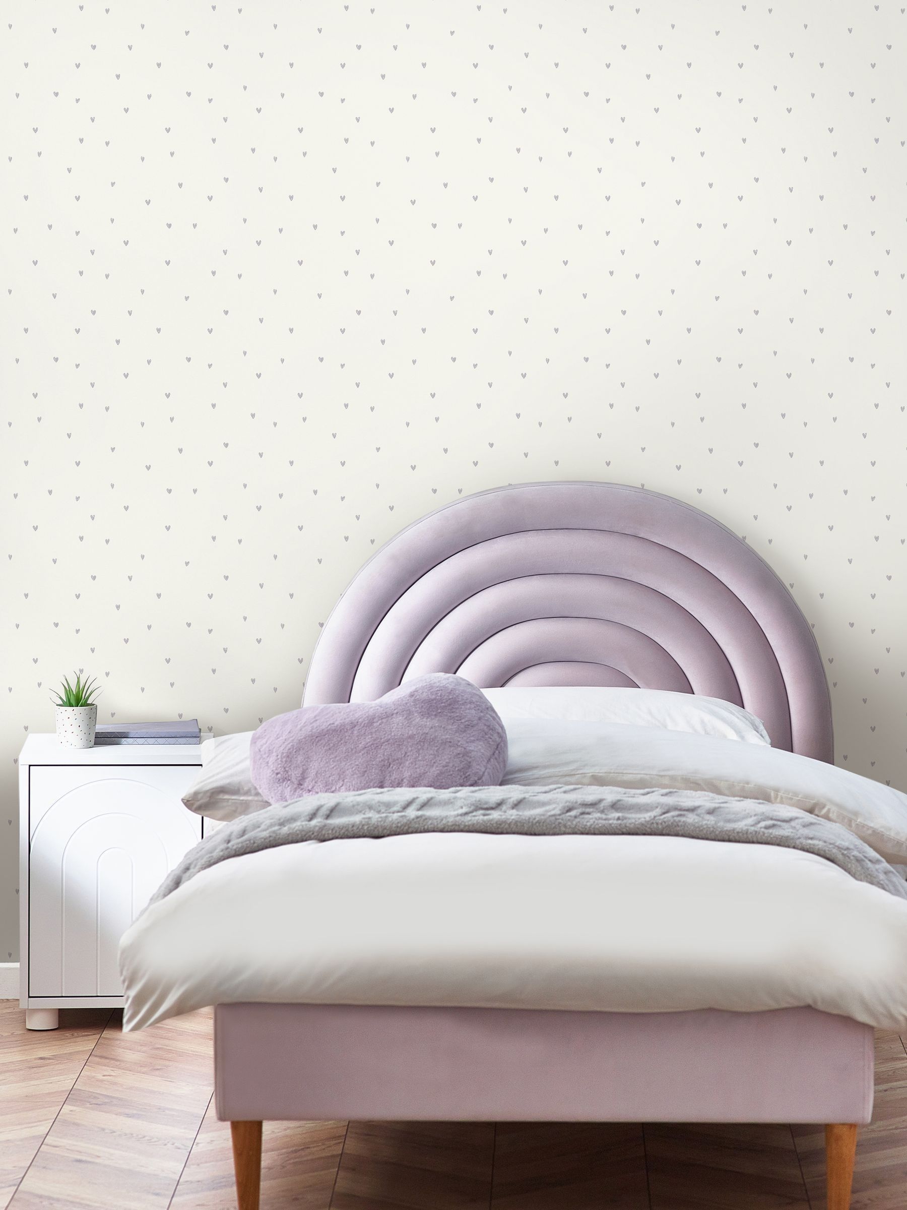 Next Lilac Ditsy Heart A4 Wallpaper Sample - Image 1 of 4