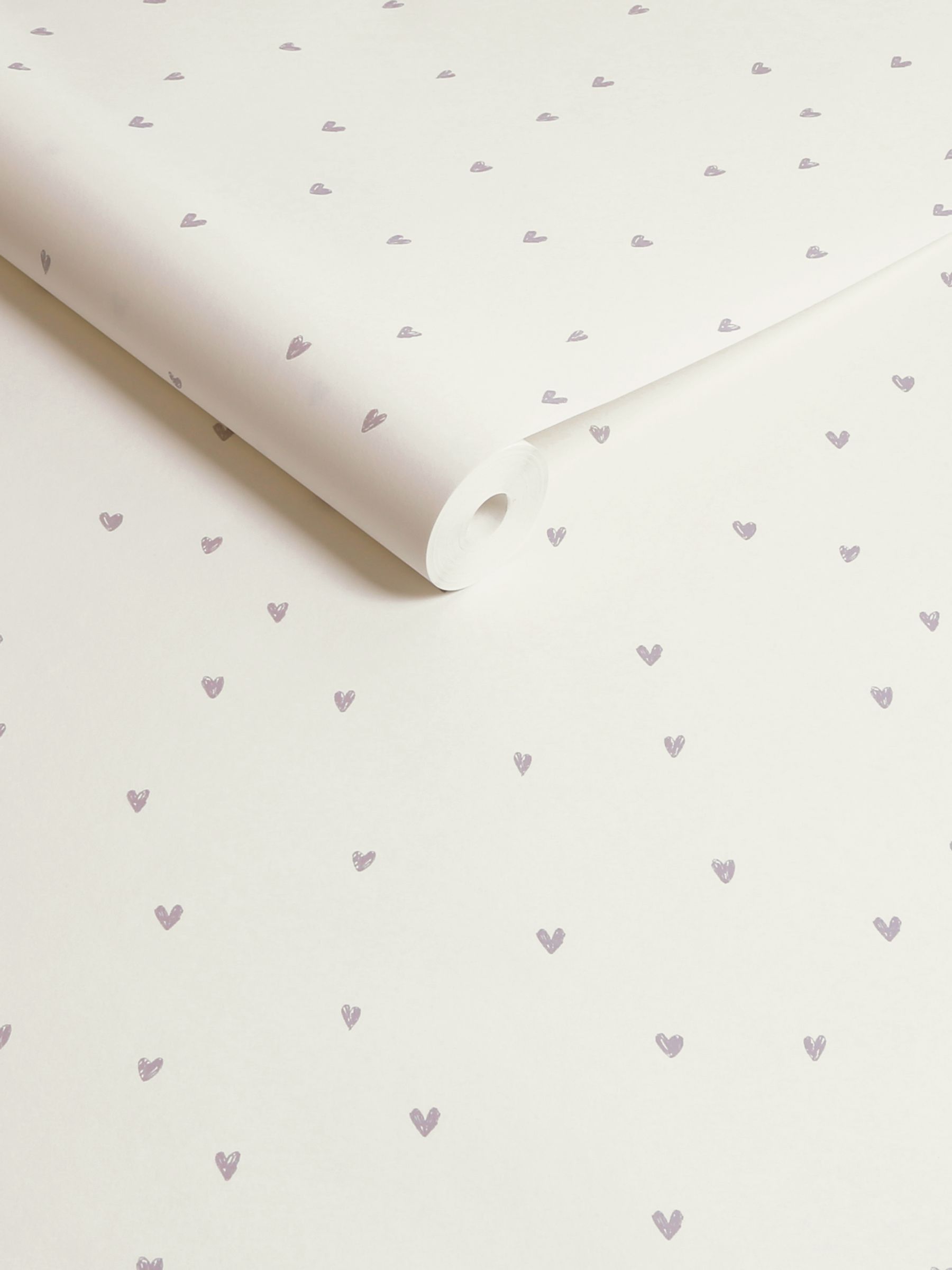 Next Lilac Ditsy Heart A4 Wallpaper Sample - Image 3 of 4