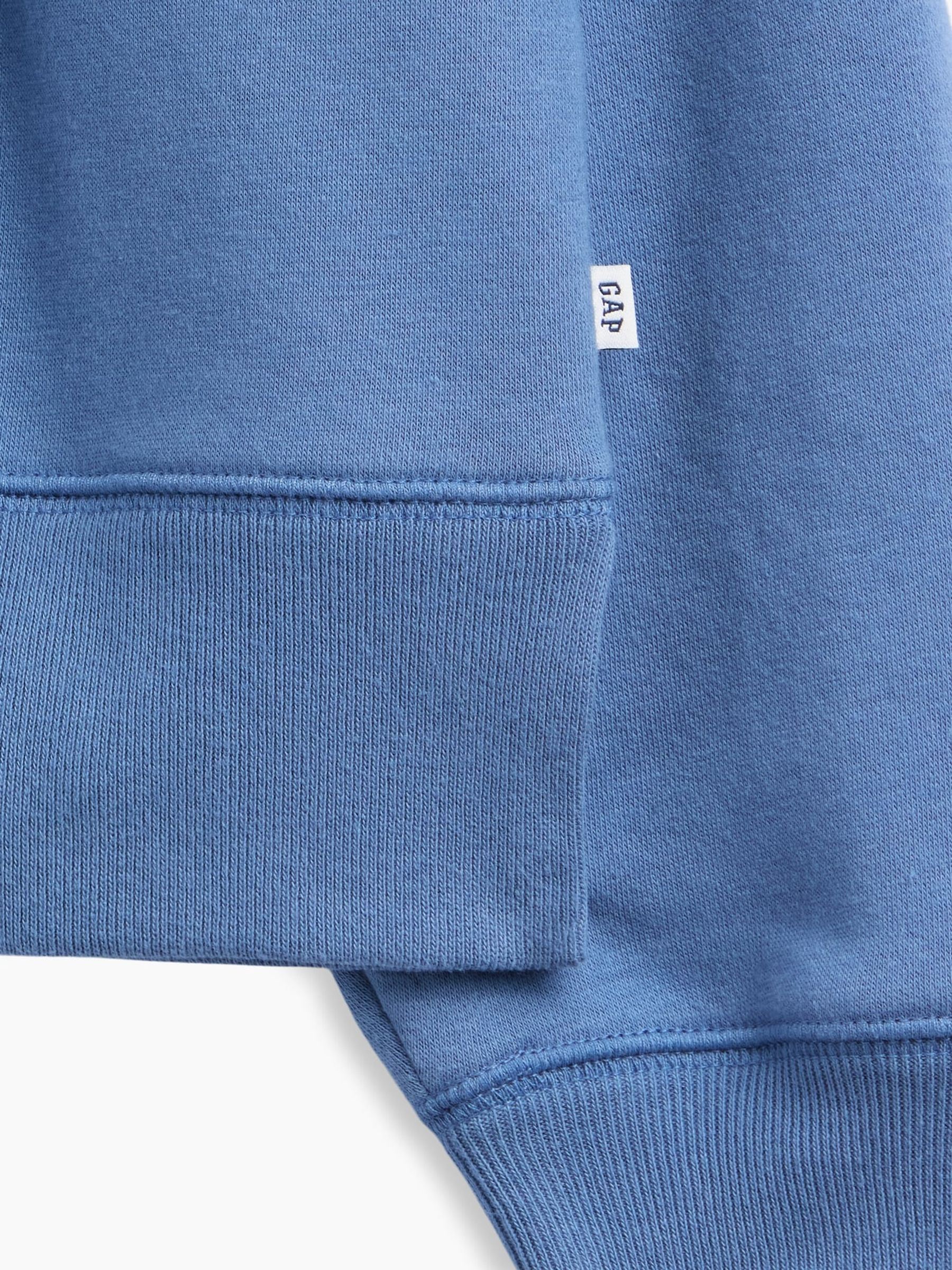 Blue Vintage Soft Oversized Split-Hem Sweatshirt - Image 4 of 4