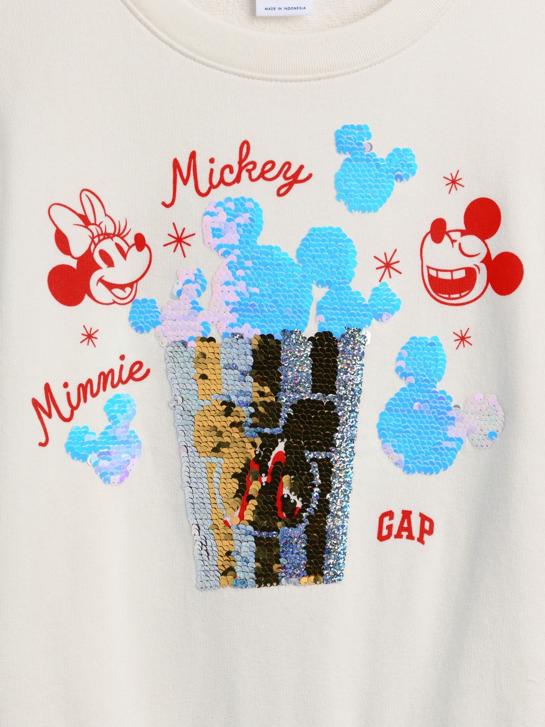 Cream Disney Relaxed Flip-Sequin Wedge Sweatshirt - Image 5 of 5 Cream Disney Relaxed Flip-Sequin Wedge Sweatshirt - Image 5 of 5