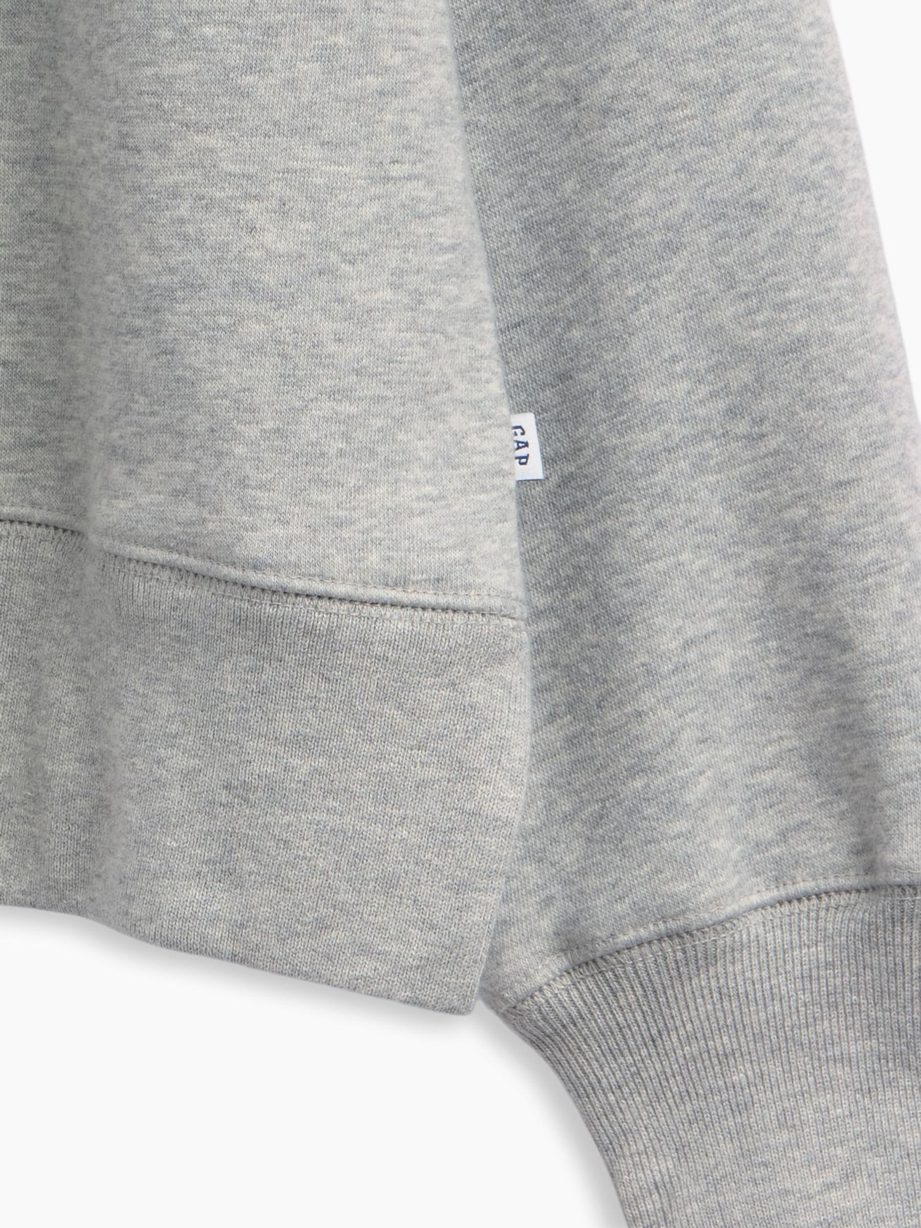 Grey Vintage Soft Oversized Split-Hem Sweatshirt - Image 4 of 4