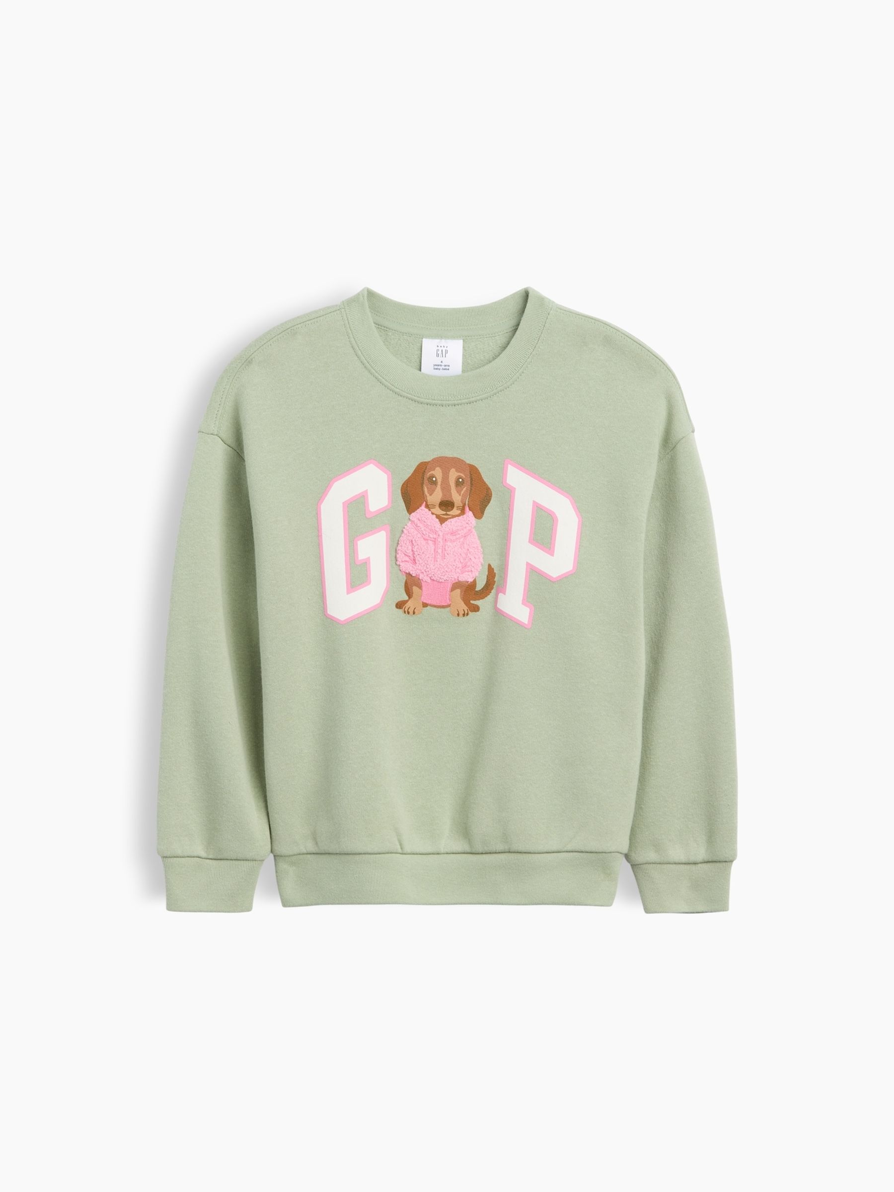 Green Dachshund Vintage Soft Print Sweatshirt - Image 1 of 3