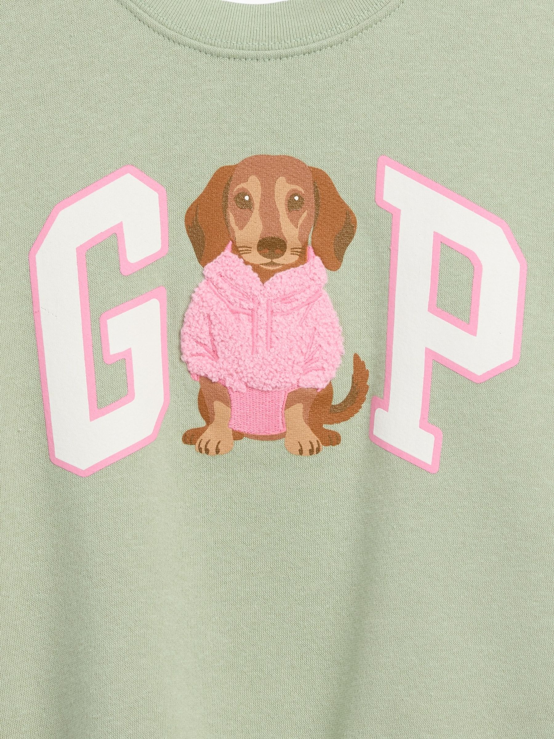 Green Dachshund Vintage Soft Print Sweatshirt - Image 3 of 3