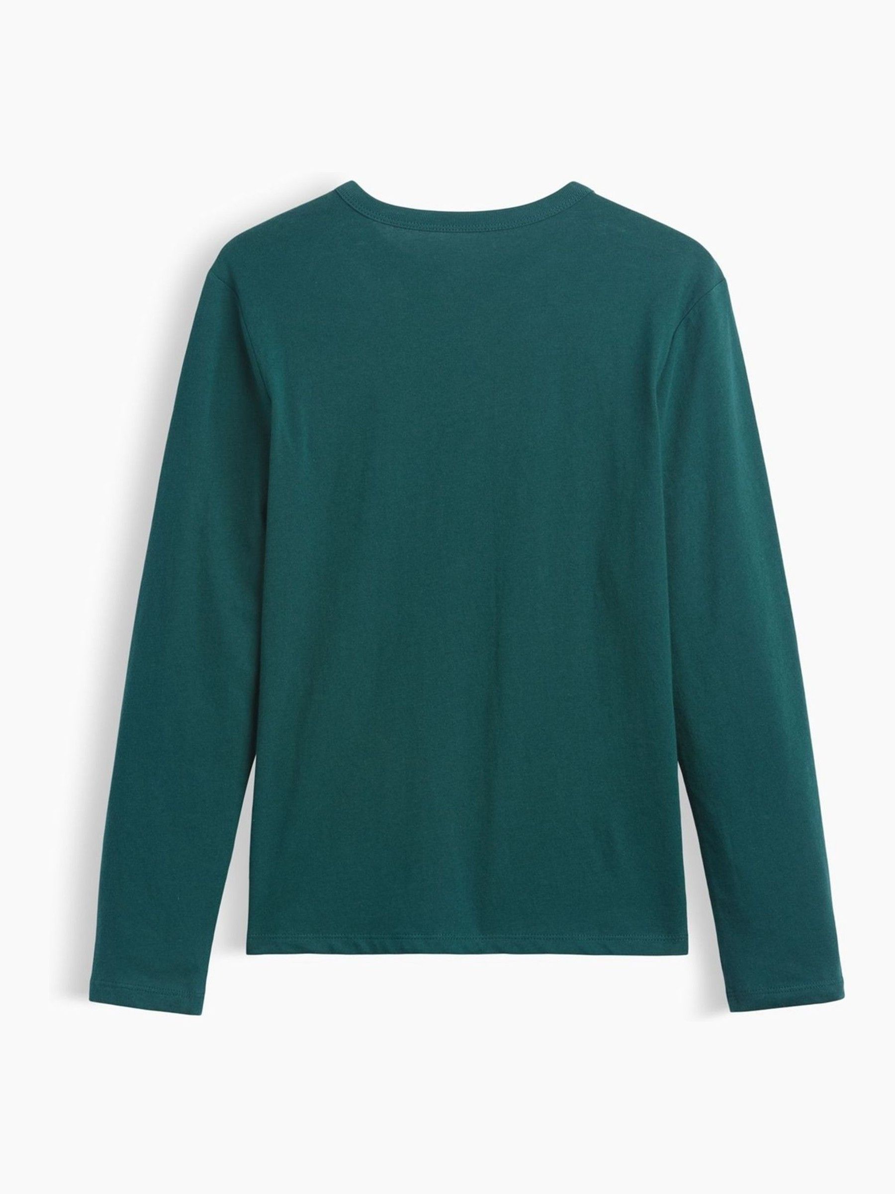 Dark Green Logo Long Sleeve T-Shirt - Image 2 of 3 Dark Green Logo Long Sleeve T-Shirt - Image 2 of 3