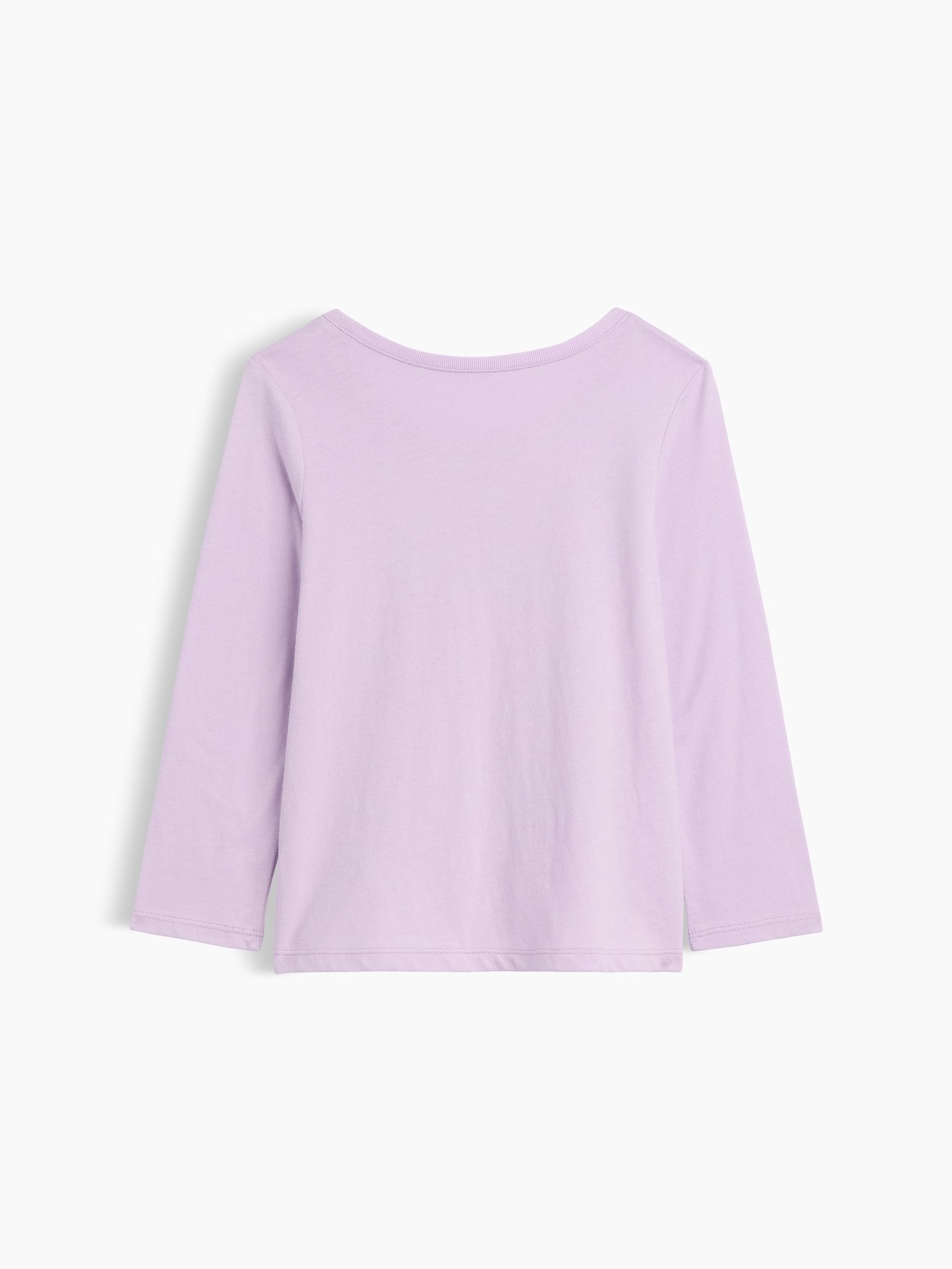 Lilac Bows Graphic Long Sleeve T-Shirt - Image 2 of 3
