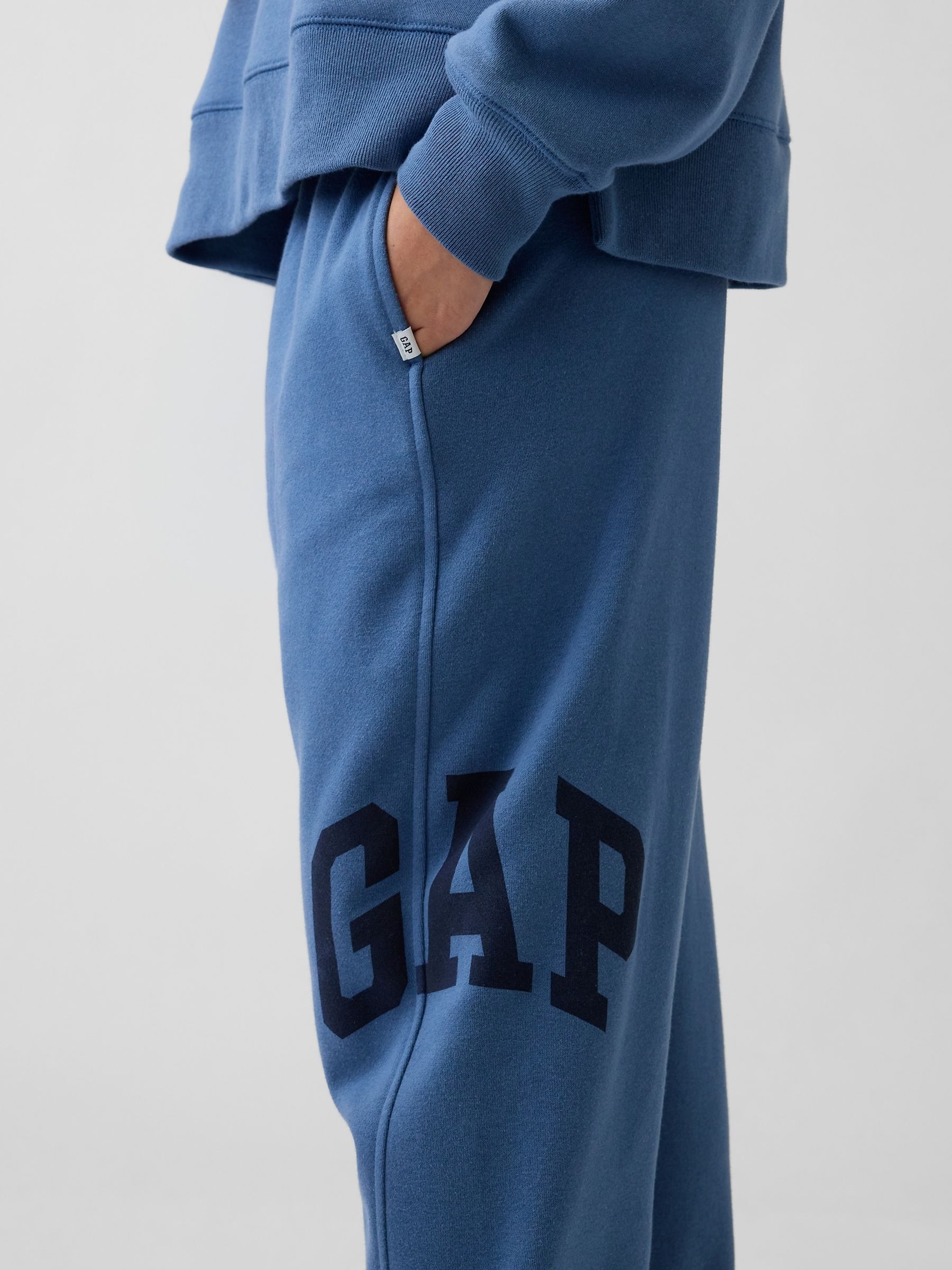 Blue Vintage Soft Relaxed Barrel Joggers - Image 4 of 6