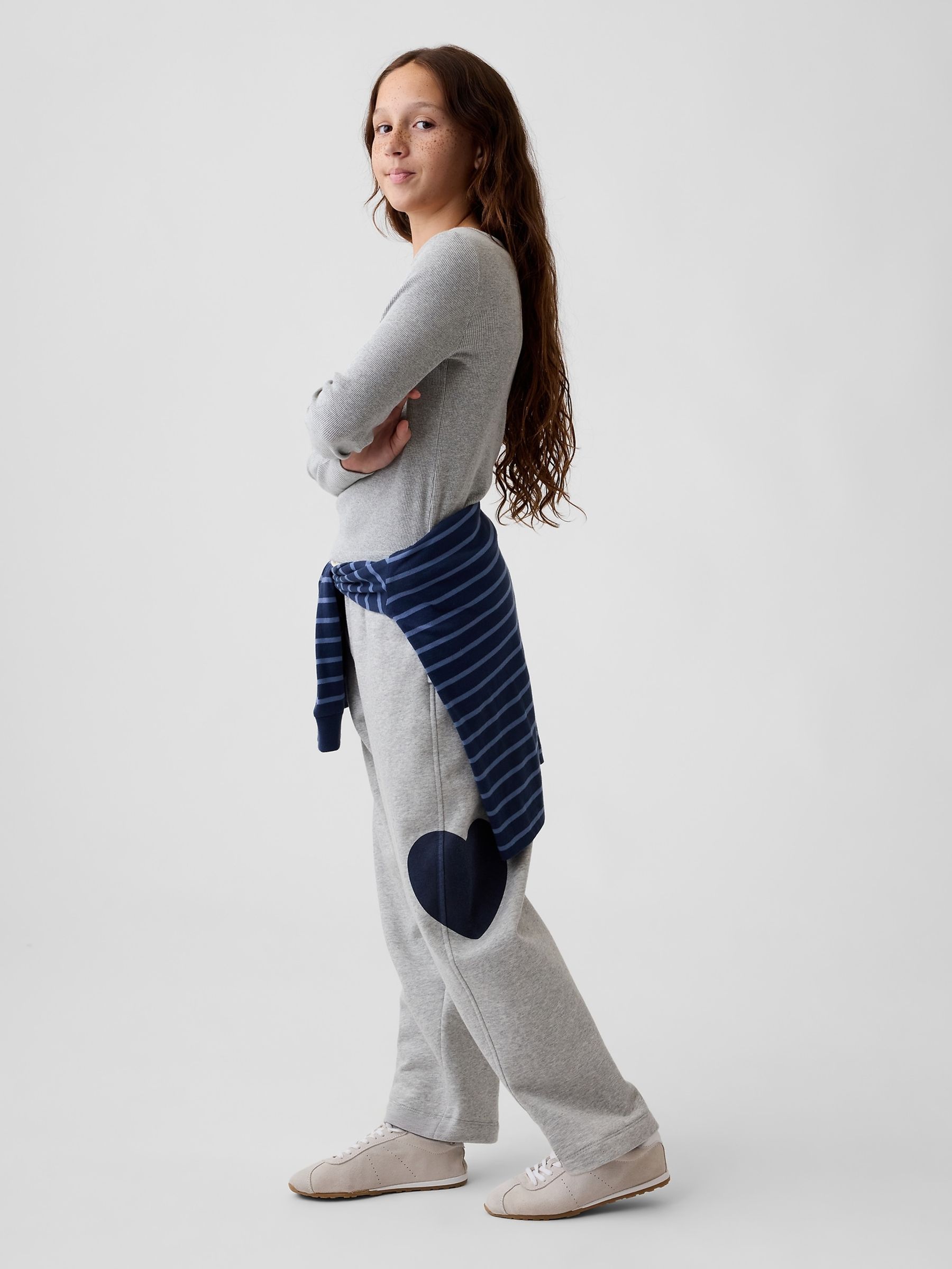 Grey Heart Vintage Soft Relaxed Barrel Joggers - Image 3 of 6