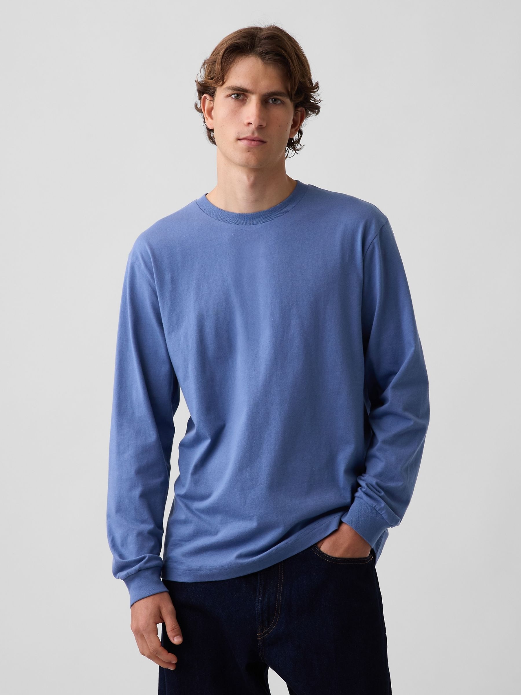 Blue Long Sleeve T-Shirt - Image 1 of 4