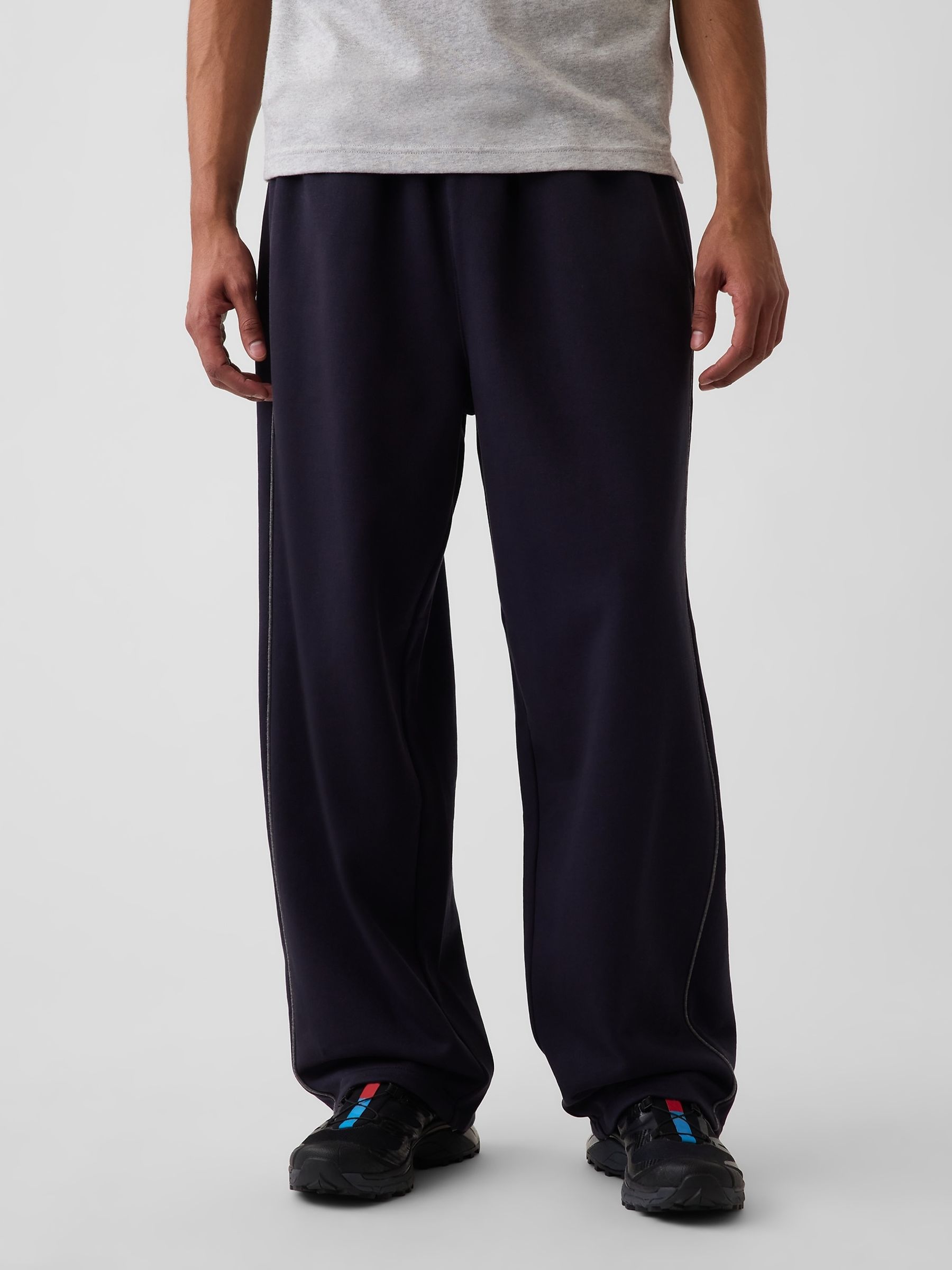 Navy Heavyweight Baggy Joggers - Image 1 of 4 Navy Heavyweight Baggy Joggers - Image 1 of 4