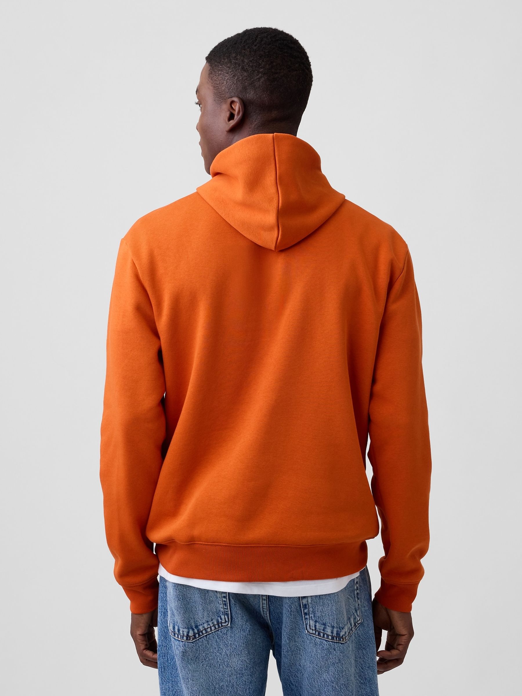 Orange Relaxed Logo Hoodie - Image 2 of 4