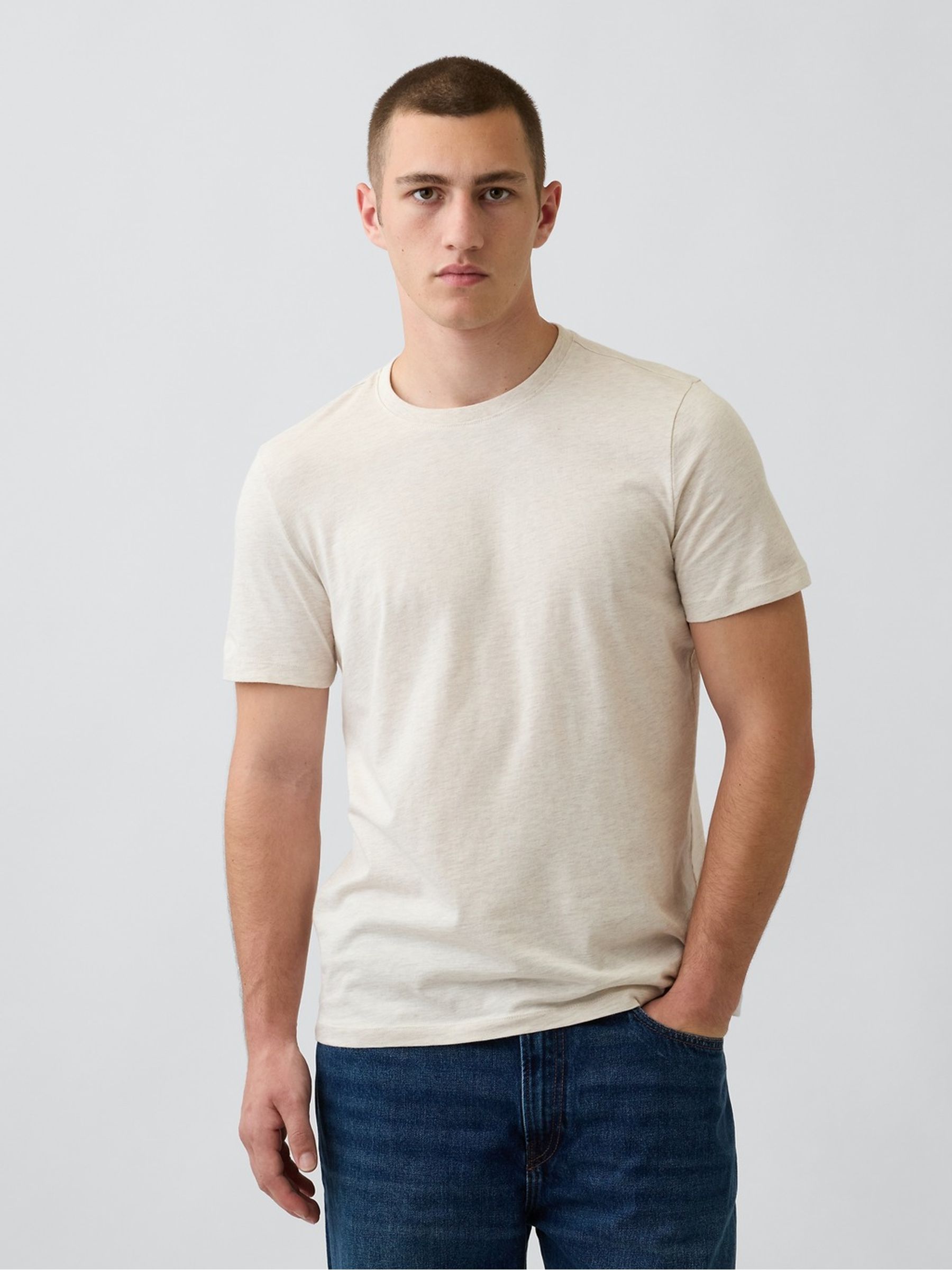 Cream Classic Short Sleeve T-Shirt - Image 1 of 5