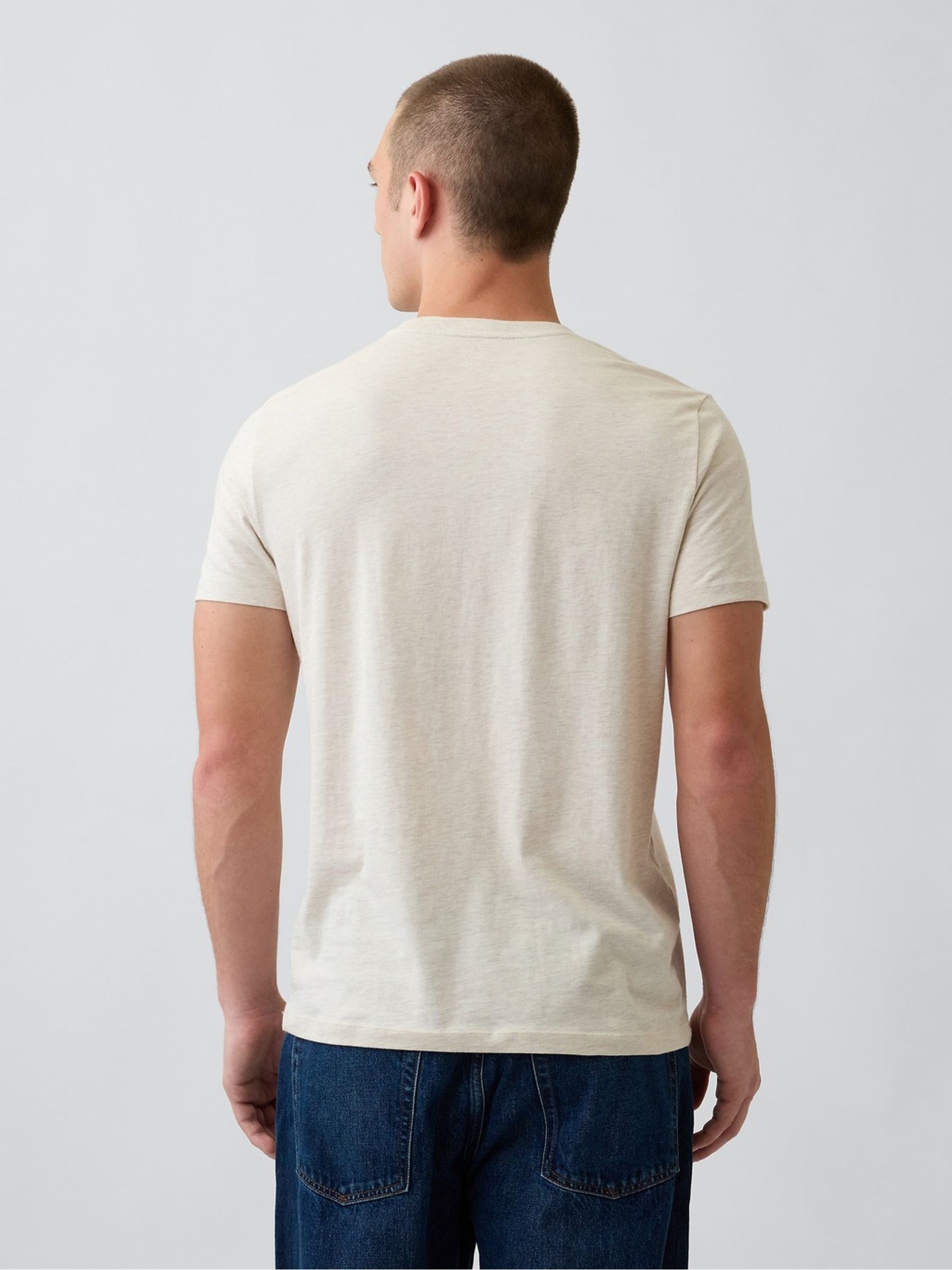 Cream Classic Short Sleeve T-Shirt - Image 2 of 5